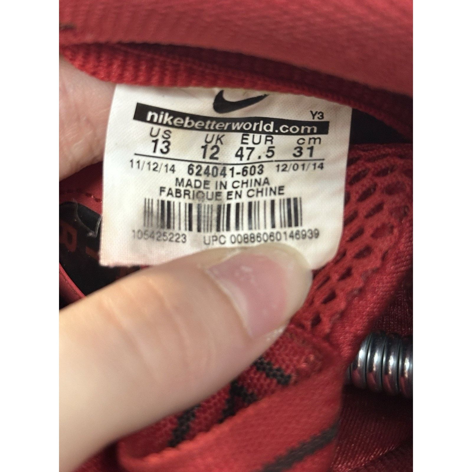 Nike Nike Air Foamposite Pro Gym Red - Size 13 Size US 13 / EU 46 - 7 Thumbnail