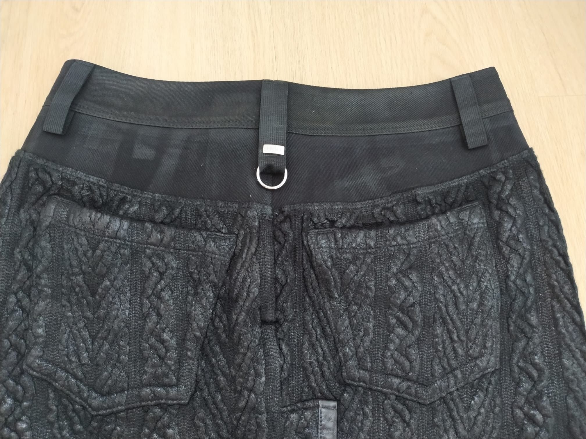 Designer HIGH by Claire Campbell black skirt, pattern 6 size Size 28" / US 6 / IT 42 - 11 Thumbnail