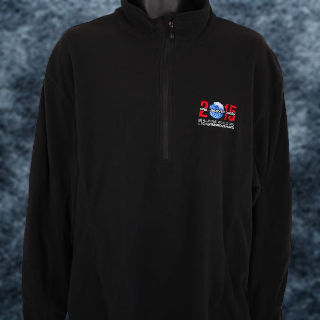 Vintage 2015 FIS Alpine World Ski Championships Storm Creek Fleece Jacket Mens XL Black Size US XL / EU 56 / 4 - 1 Thumbnail
