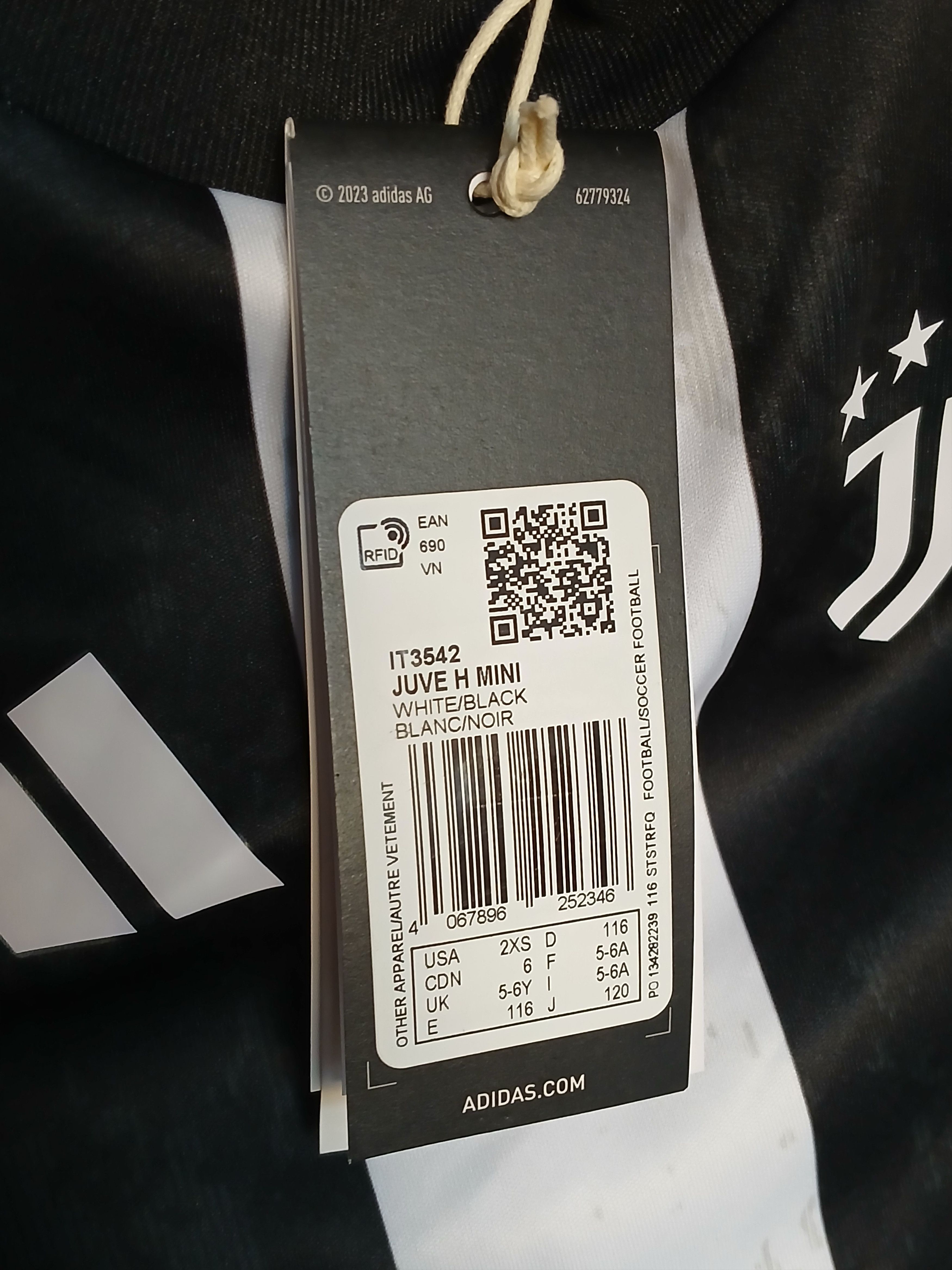 Adidas KIDS New Juventus 24/25 Home Football Jersey T-Shirt Size US XS / EU 42 / 0 - 12 Thumbnail