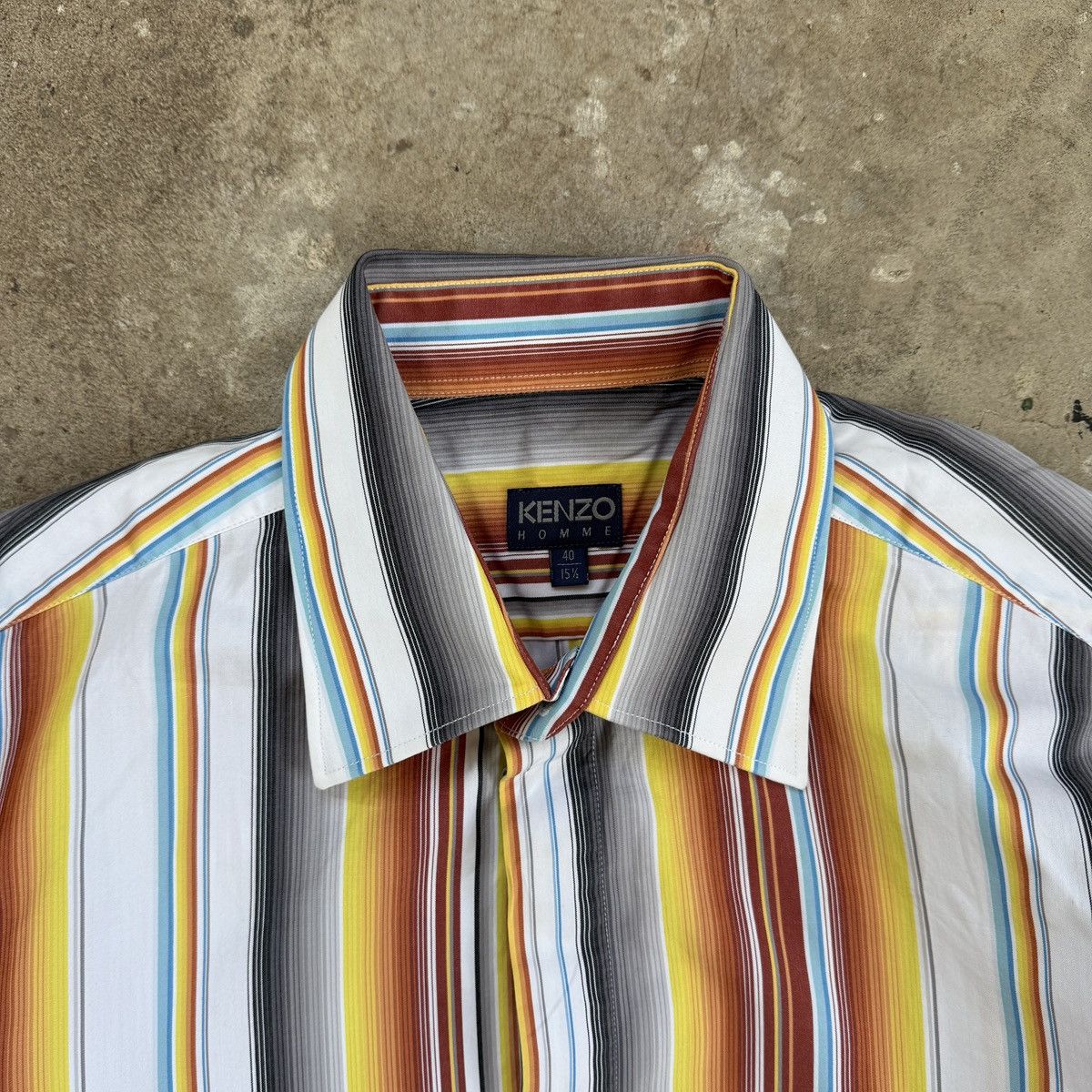 Kenzo Vintage Kenzo Homme Button Up Shirt Size US L / EU 52-54 / 3 - 4 Thumbnail