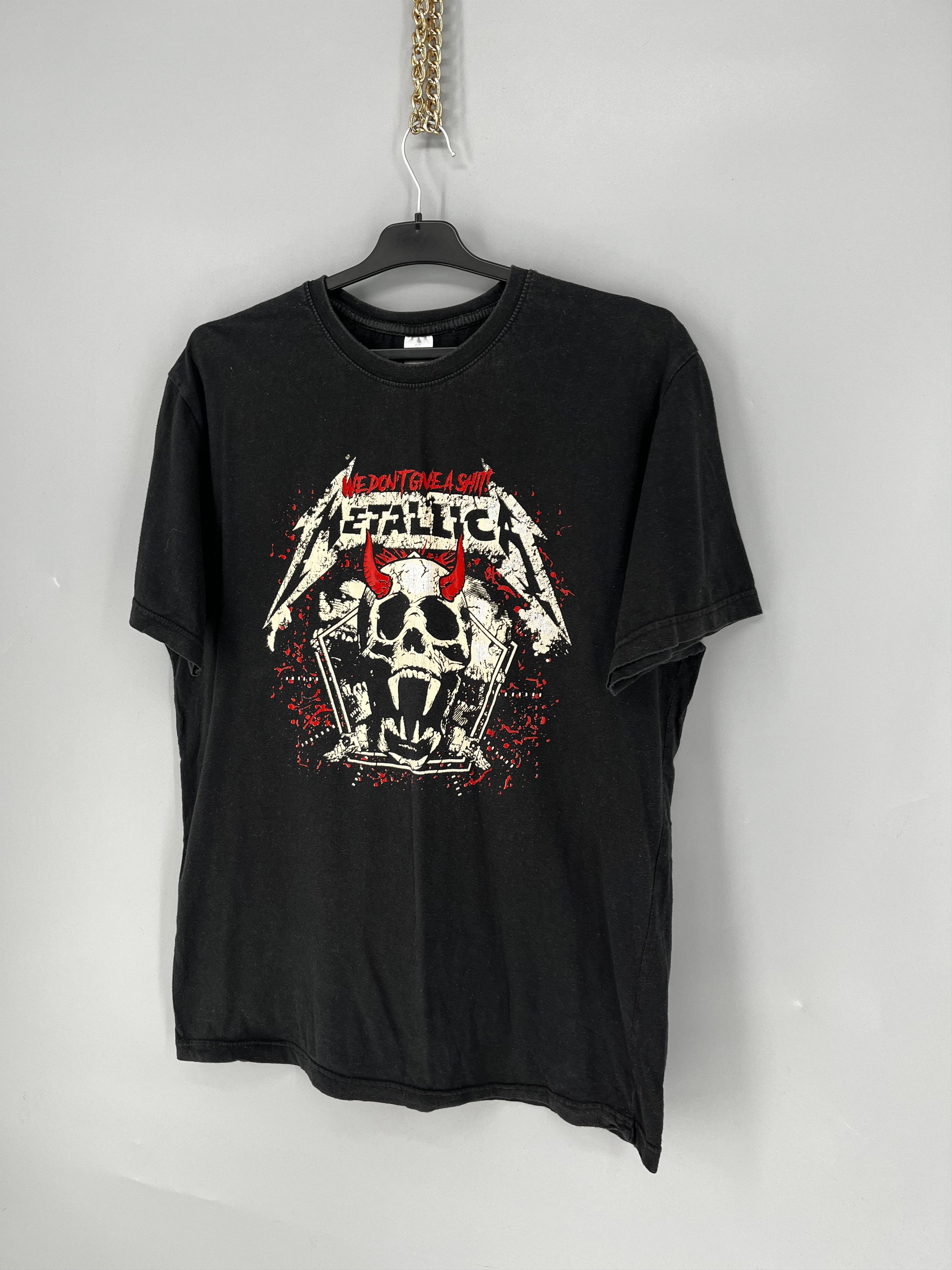 Band Tees Vintage 90s Y2K Metallica Horror Faded Band Rock Streetwear Size US L / EU 52-54 / 3 - 3 Thumbnail