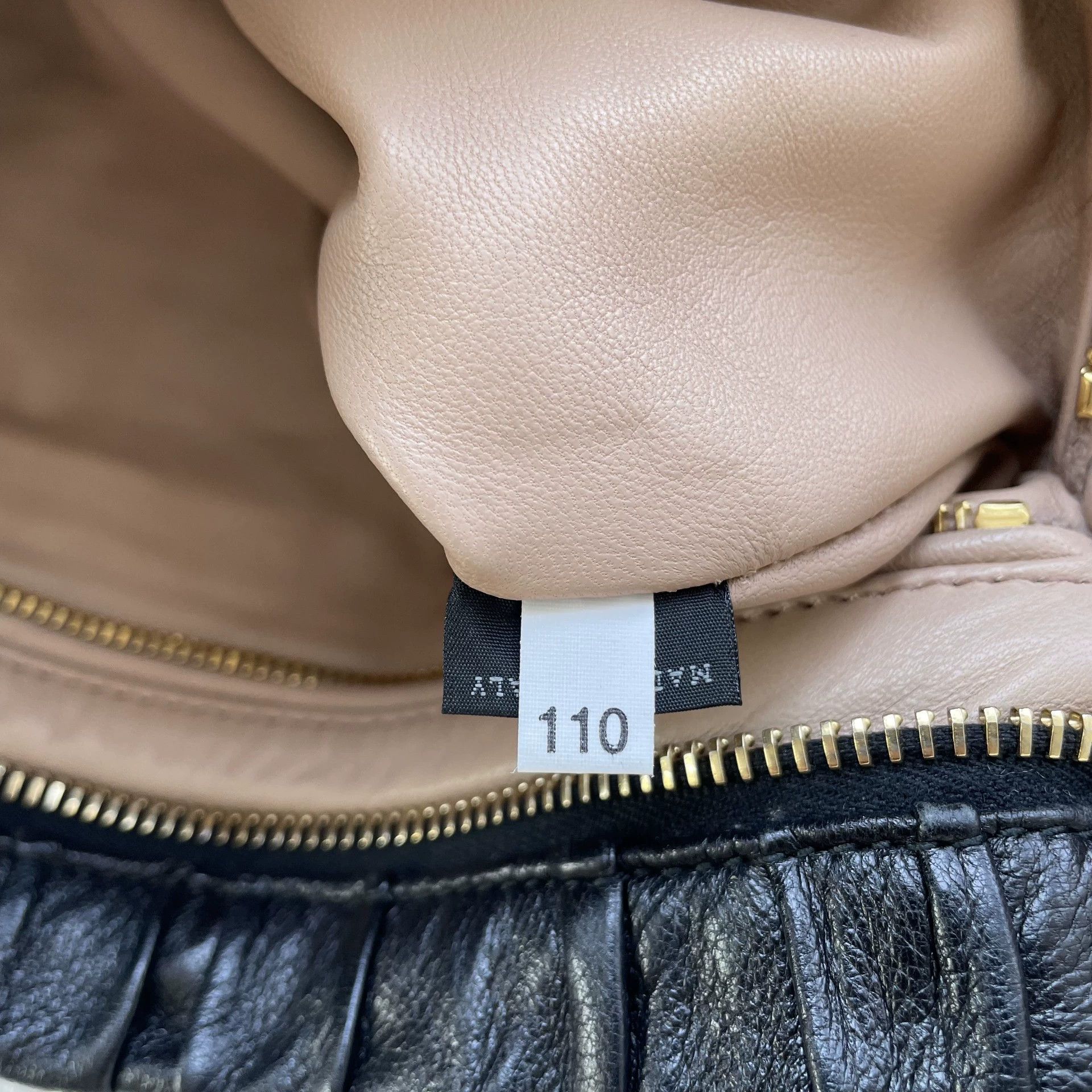 Prada Prada Pleated Black Gold Clutch 98 New w/ Chain Size ONE SIZE - 5 Thumbnail
