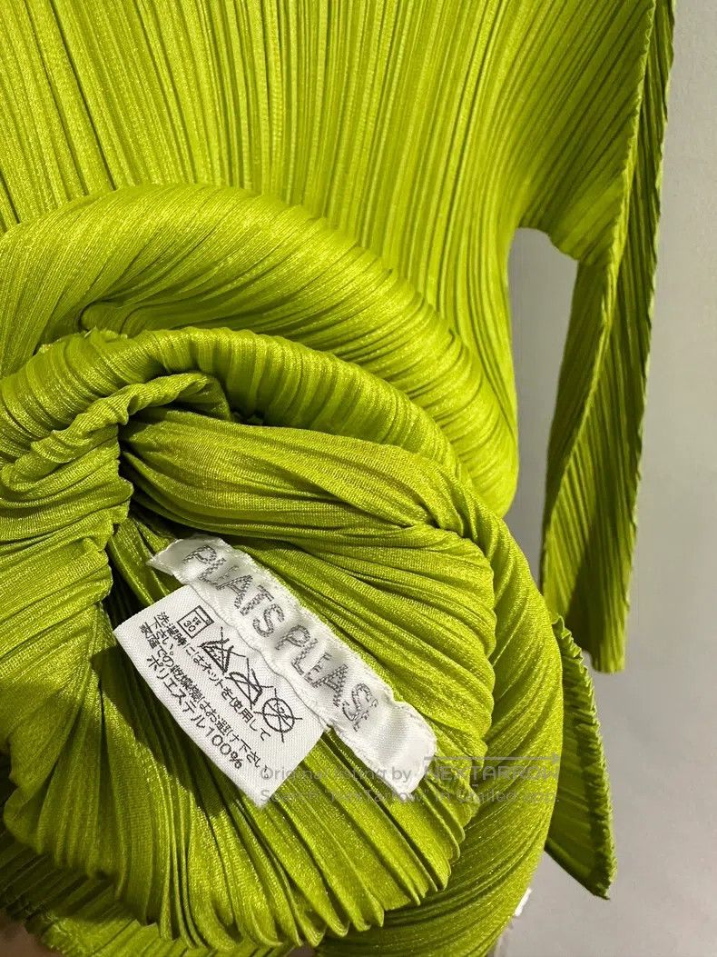 Issey Miyake Issey Miyake Fruit Green Shirt Size L / US 10 / IT 46 - 6 Thumbnail