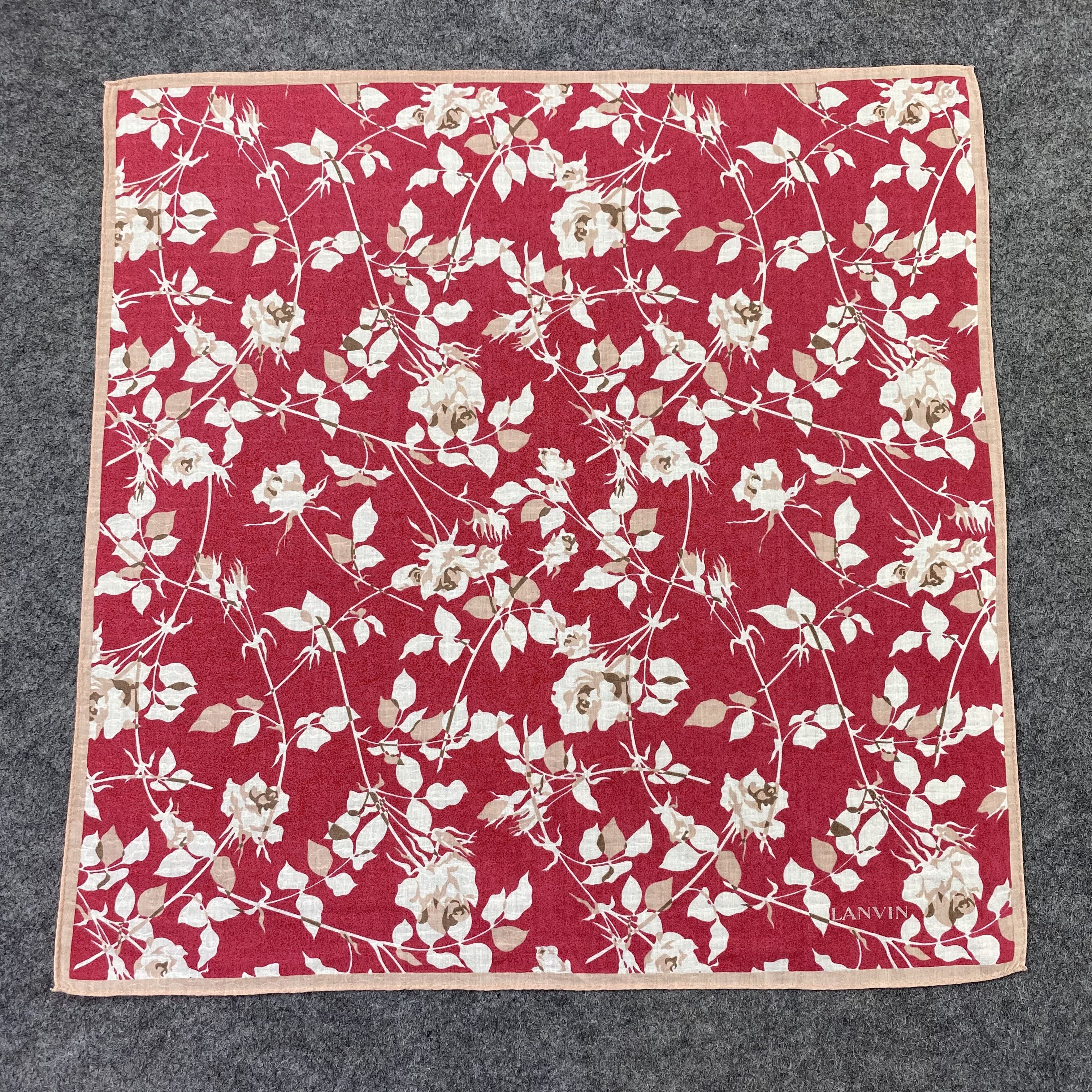 Lanvin Lanvin Handkerchief Neckerchief Bandana-B1885 Size ONE SIZE - 3 Thumbnail