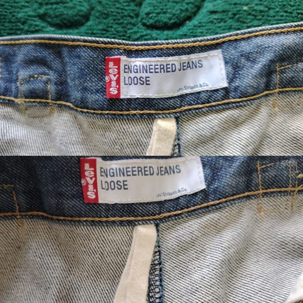 Levi's Levis Engineered Jeans Chinch Back Button Fly Japan LE02 Size US 33 - 4 Thumbnail