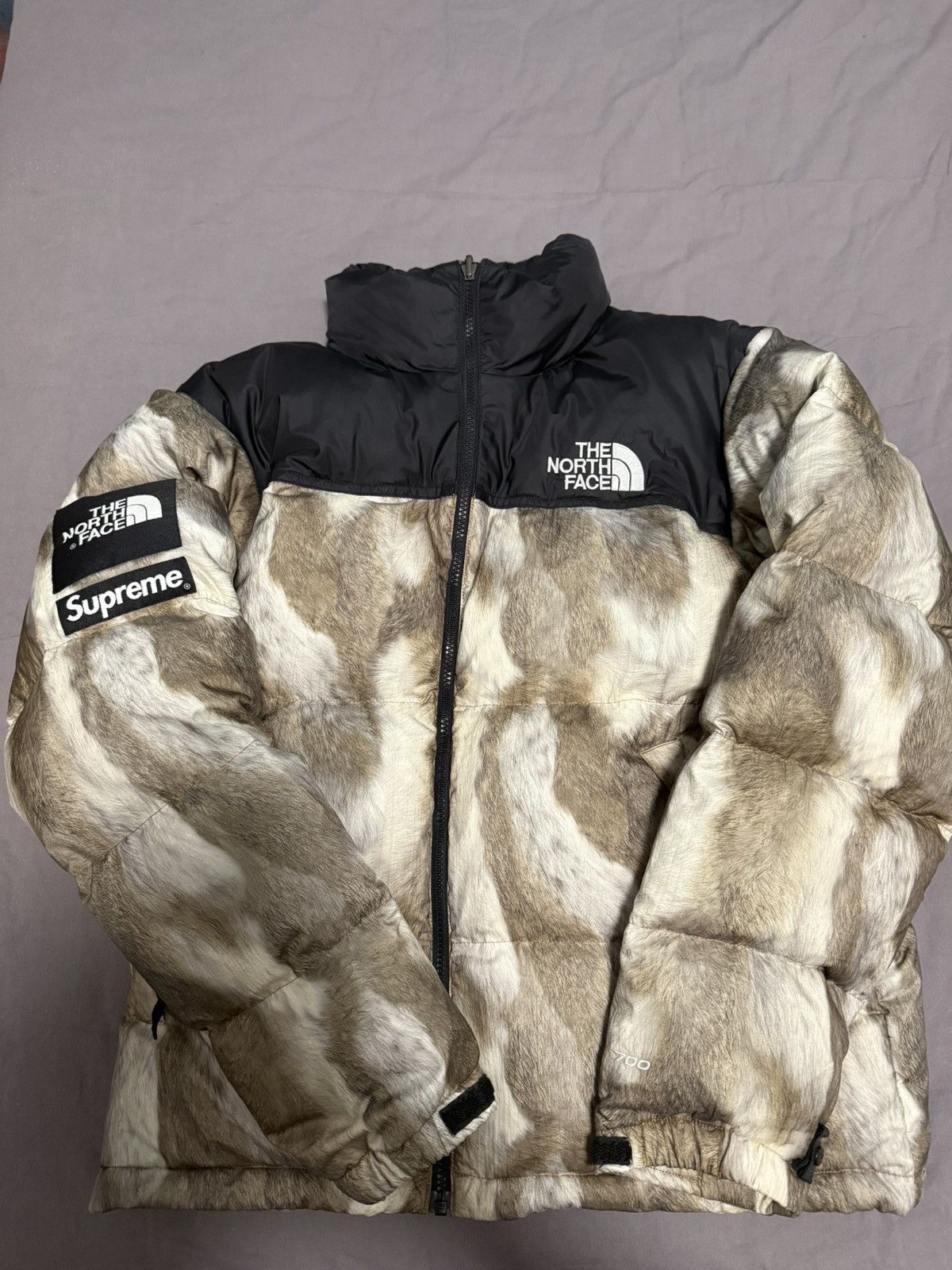 The North Face Supreme tnf North face Fur print nuptse jacket Size US M / EU 48-50 / 2 - 1 Thumbnail