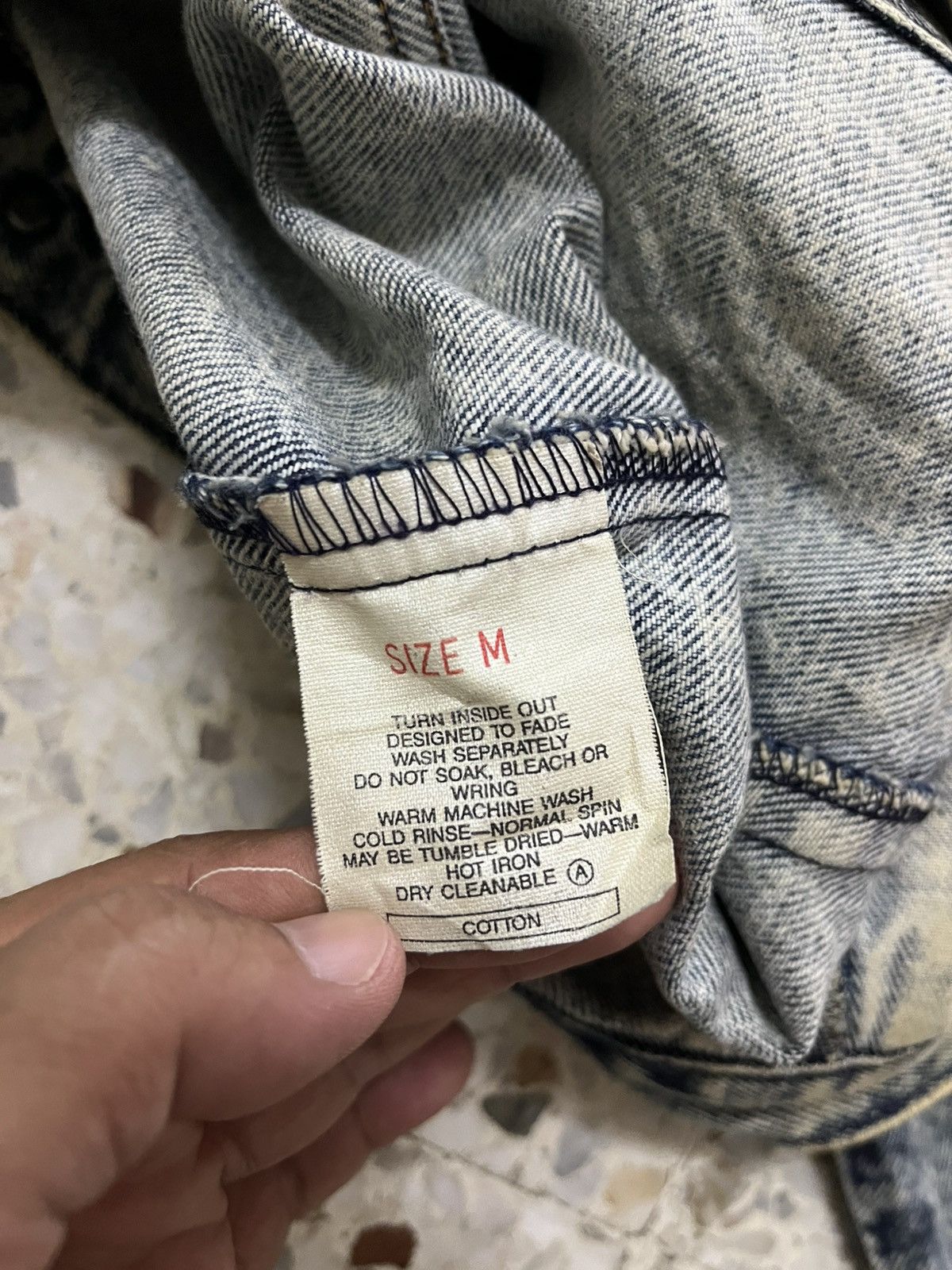 Levi's Vtg 80s Levi’s 70610 Acid Wash Trucker Jacket Size US M / EU 48-50 / 2 - 9 Thumbnail