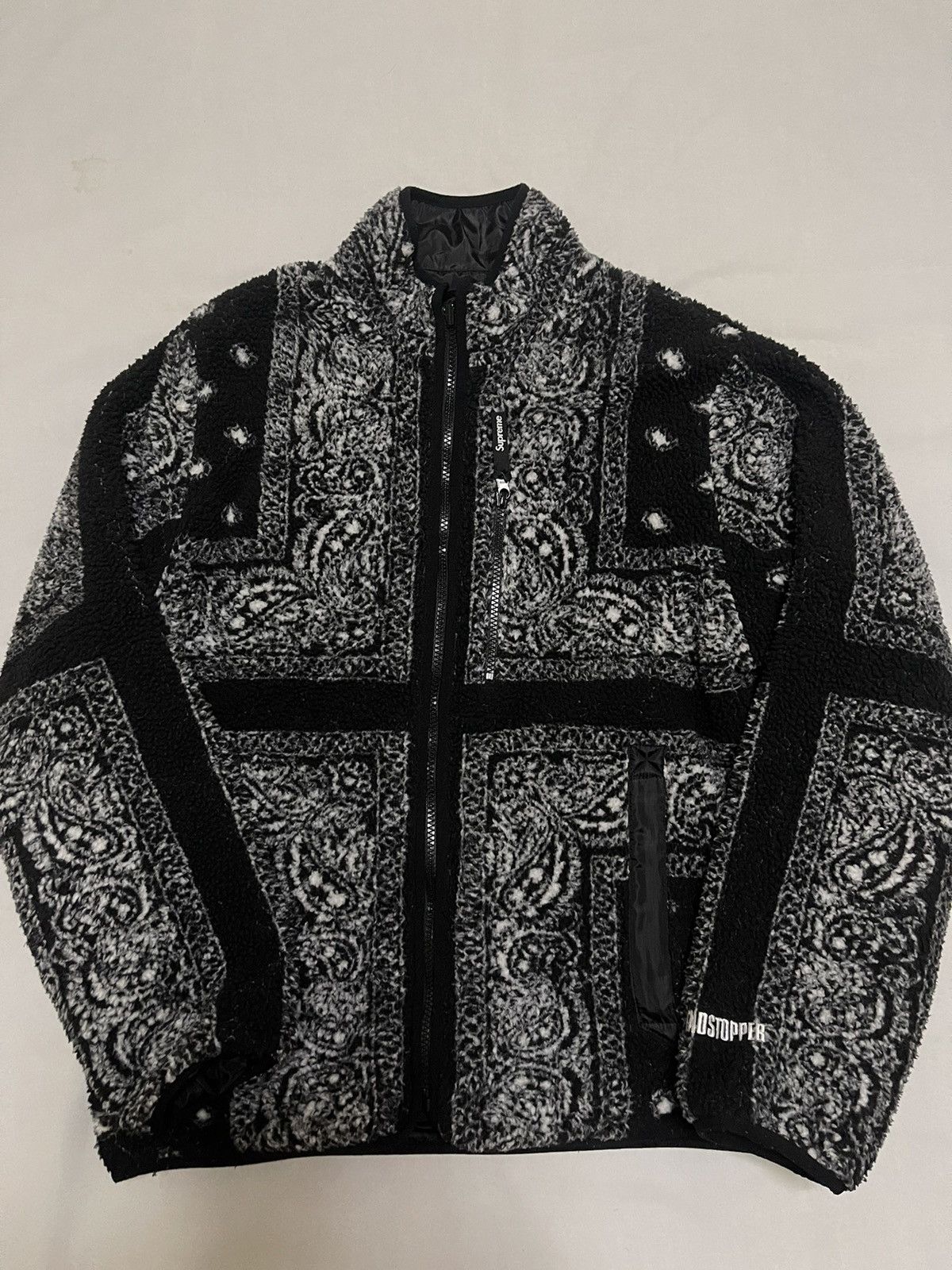 Supreme Supreme reversible bandana fleece Jacket | Grailed 