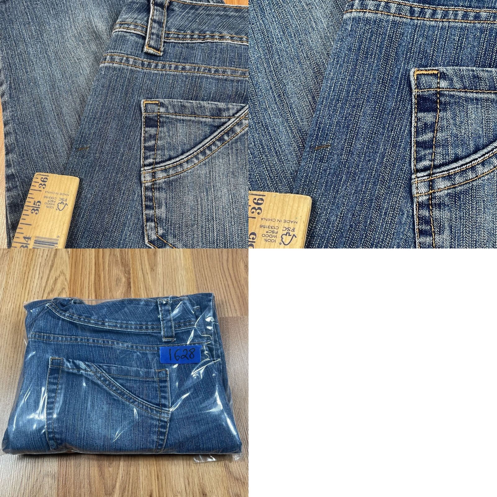 Vintage Bandolinoblu Jeans Capri Womens 12 Stretch Crop Denim Shorts Flat Front Pockets Blue Size 34" / US 12 / IT 48 - 10 Thumbnail