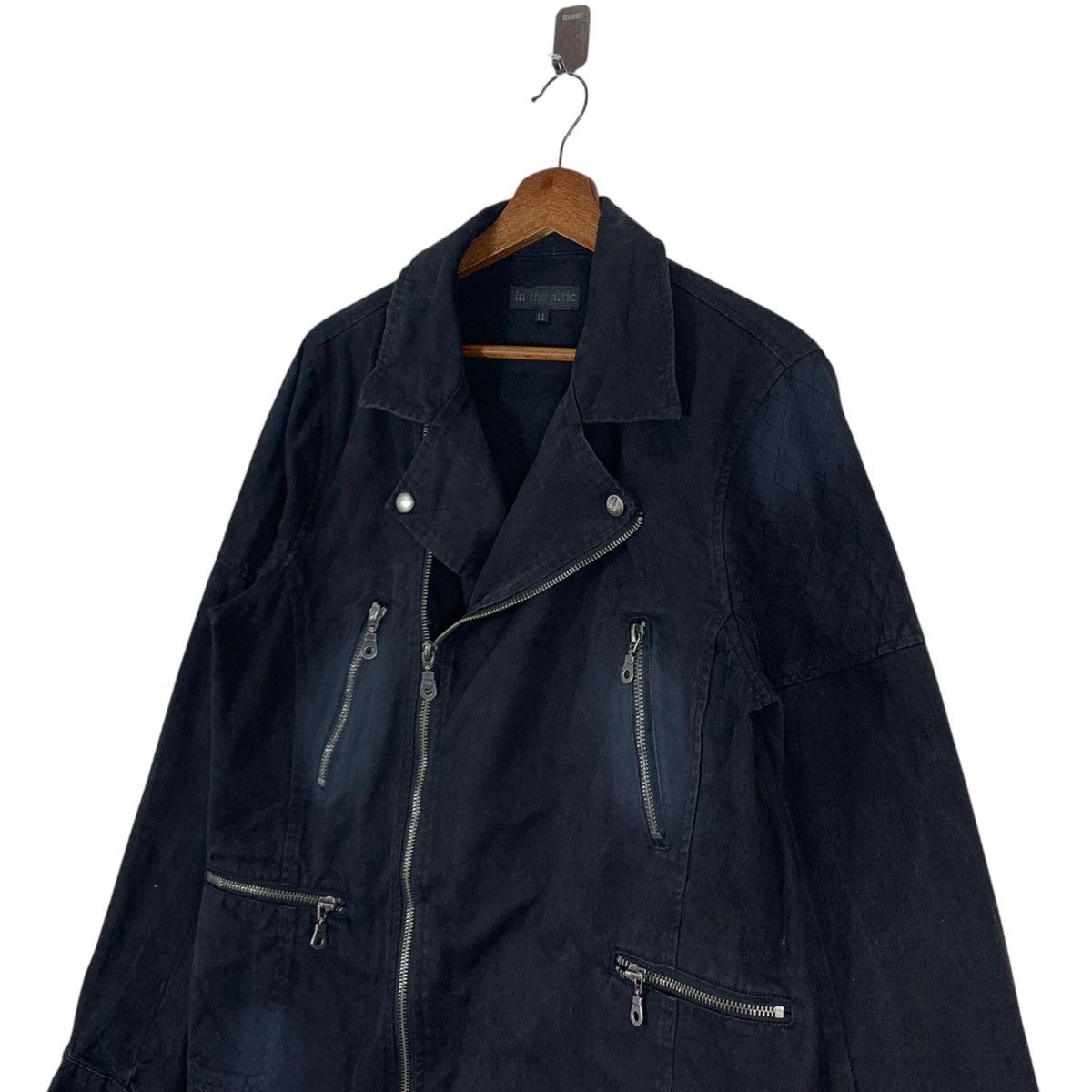In The Attic × Japanese Brand × Vintage VINTAGE IN THE ATTICS BIKERS COTTON JACKET Size US L / EU 52-54 / 3 - 3 Thumbnail