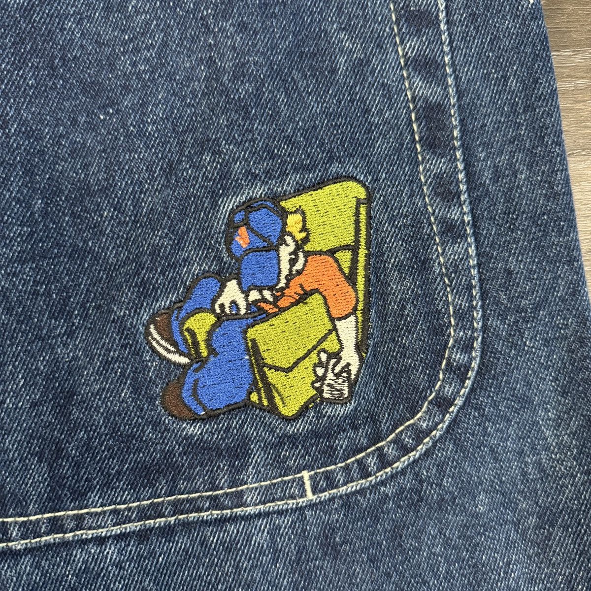 JNCO × Vintage Rare Vintage y2k JNCO Slacker baggy wide leg crazy jeans Size US 34 / EU 50 - 6 Thumbnail