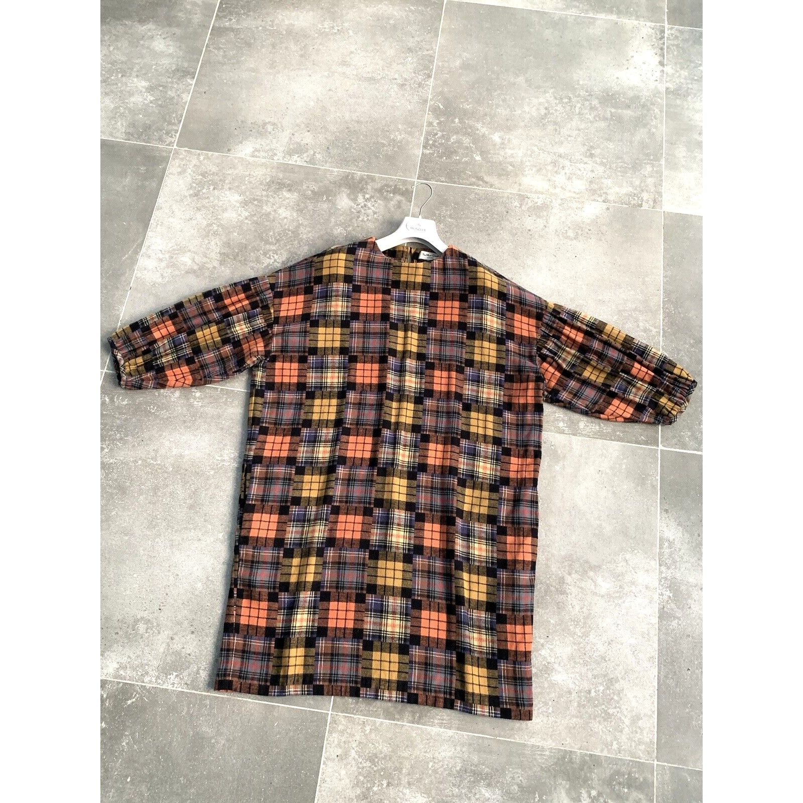 Designer × YMC OVERSIZED Womens YMC Ballon Sleeves Checked Dress Tunic SZ M Size M / US 6-8 / IT 42-44 - 3 Thumbnail