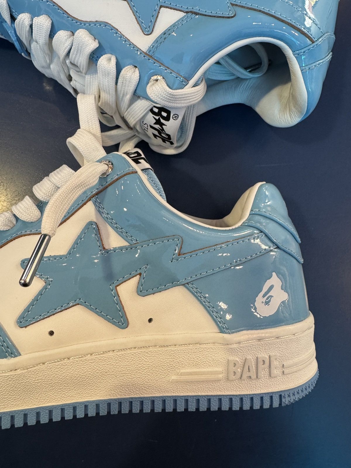 Bape BAPE STA Patent Leather Baby Blue Size US 9.5 / EU 42-43 - 3 Thumbnail