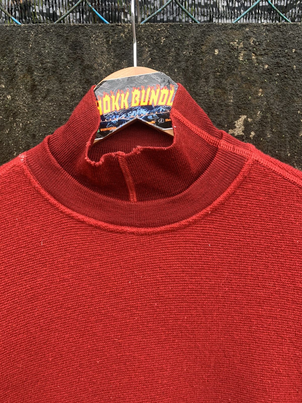 Stone Island × Vintage Vintage 90s Stone Island Pullover Knit Size US L / EU 52-54 / 3 - 5 Thumbnail