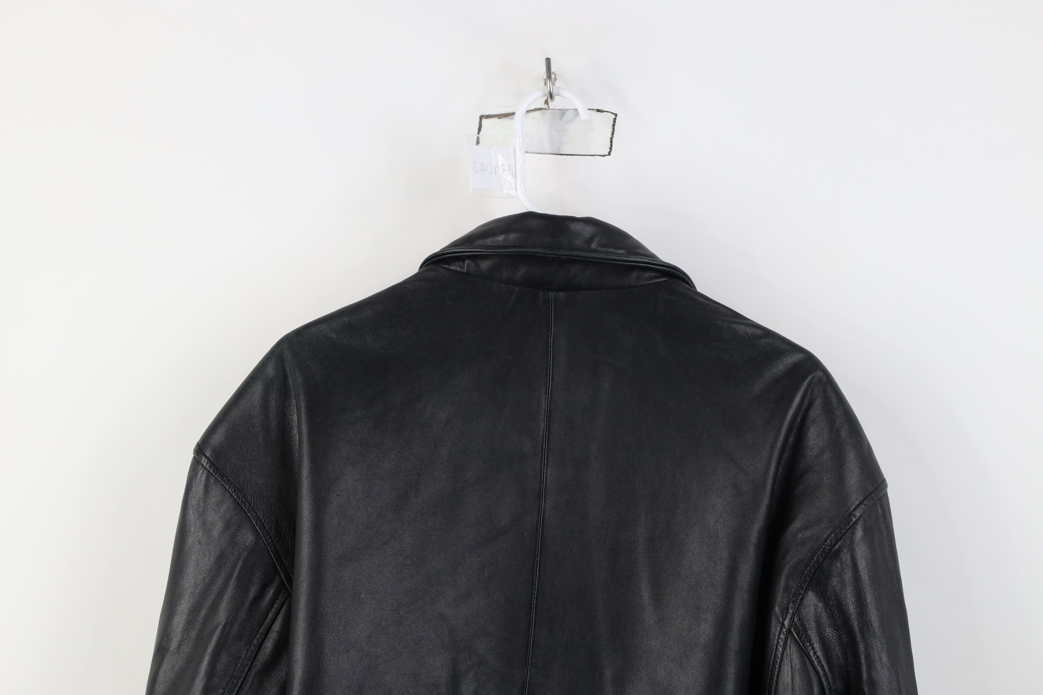 Vintage Vintage 90s Streetwear Soft Leather Bomber Jacket Black Size US L / EU 52-54 / 3 - 15 Thumbnail