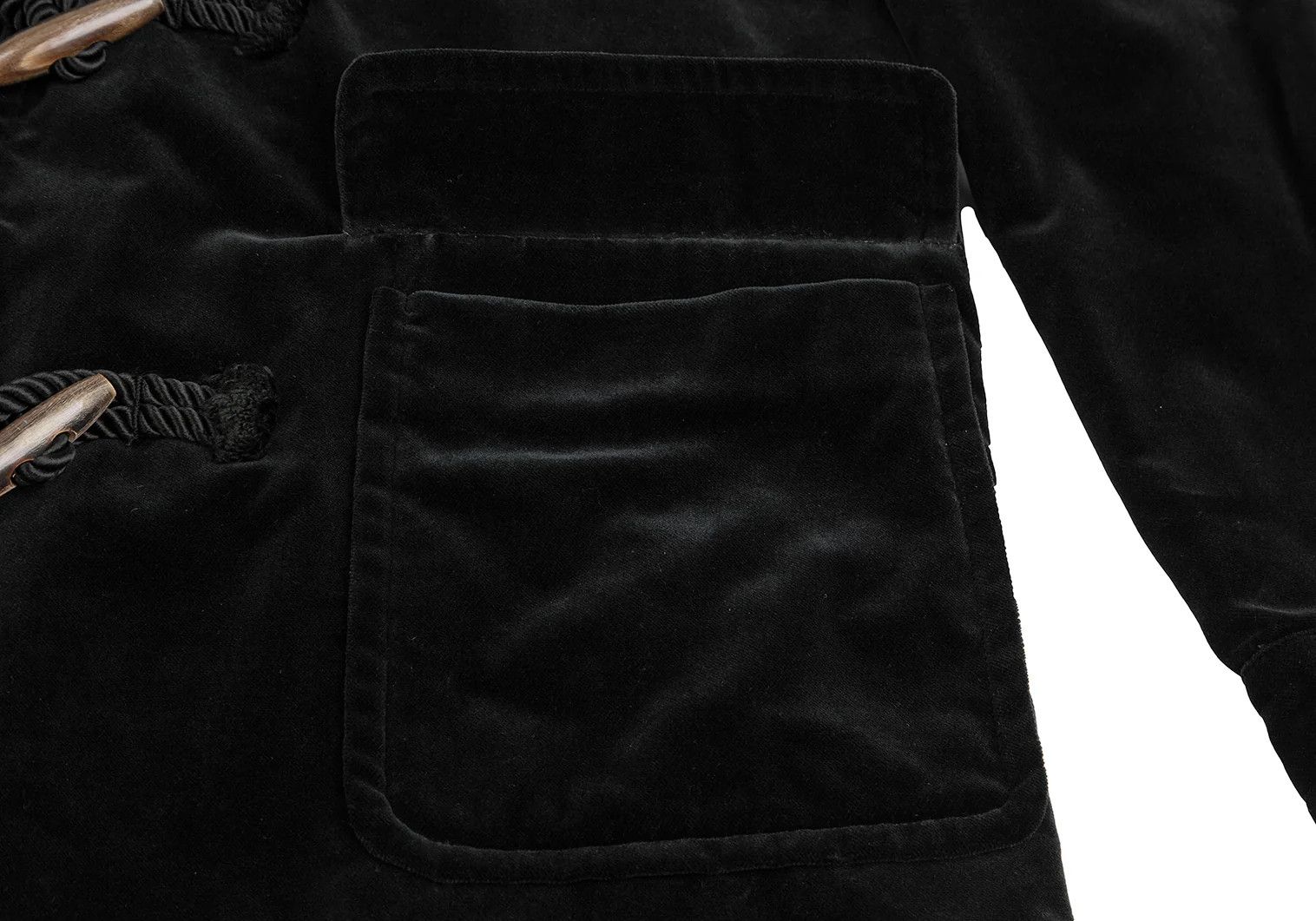 Comme des Garcons Homme Plus Velvet Duffle Coat in Black Size S Size US S / EU 44-46 / 1 - 11 Thumbnail