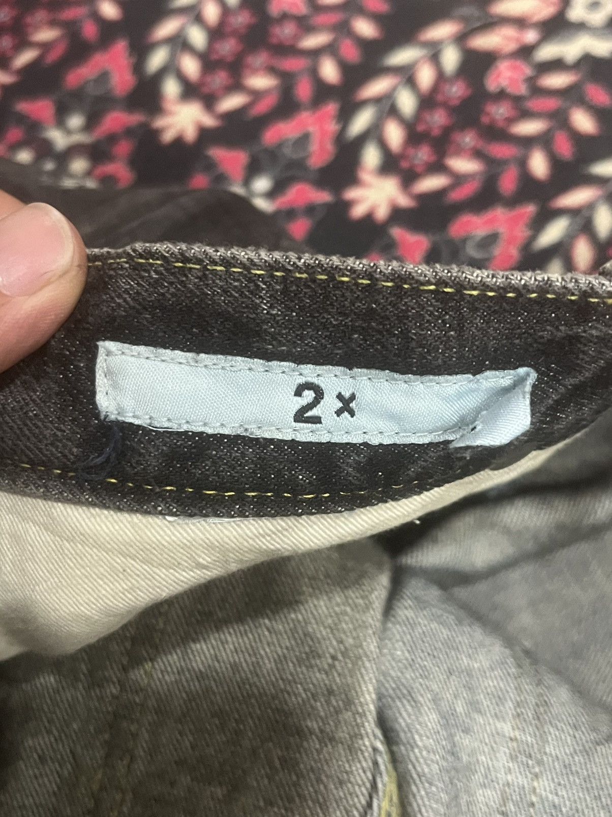 Japanese Brand Maison Conception Libre Two Toned Distressed Whisker Jeans Size US 32 / EU 48 - 16 Thumbnail