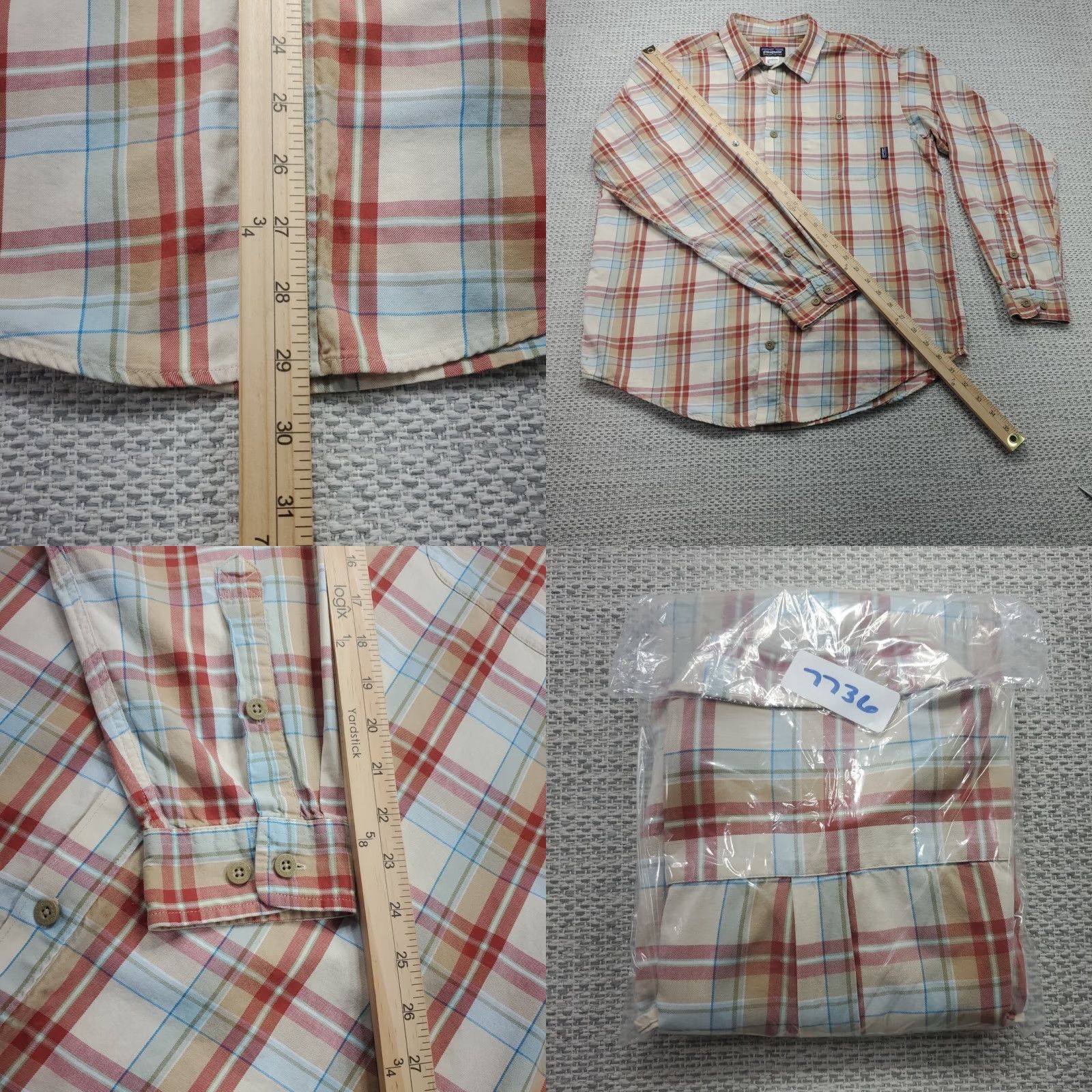 Patagonia Patagonia Shirt Mens M Button-Up Organic Cotton Plaid Long Sleeve Outdoor Western Camping Hiking Size US L / EU 52-54 / 3 - 9 Thumbnail