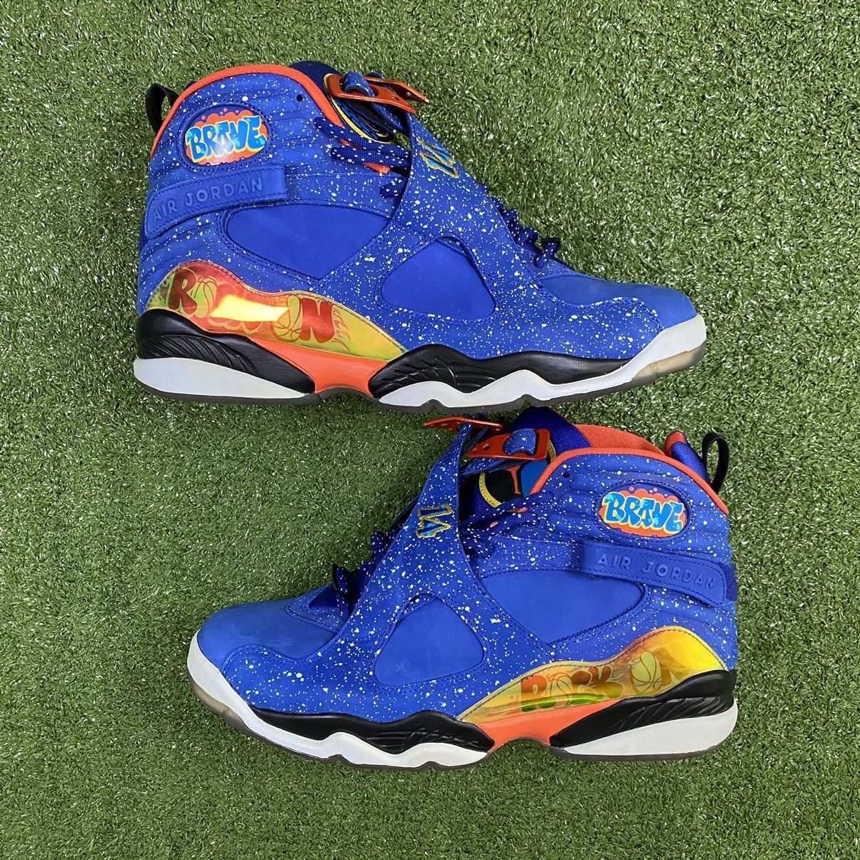 image of Jordan Nike Jordan 8 Retro Doernbecher Shoes in Blue, Men's (Size 12)