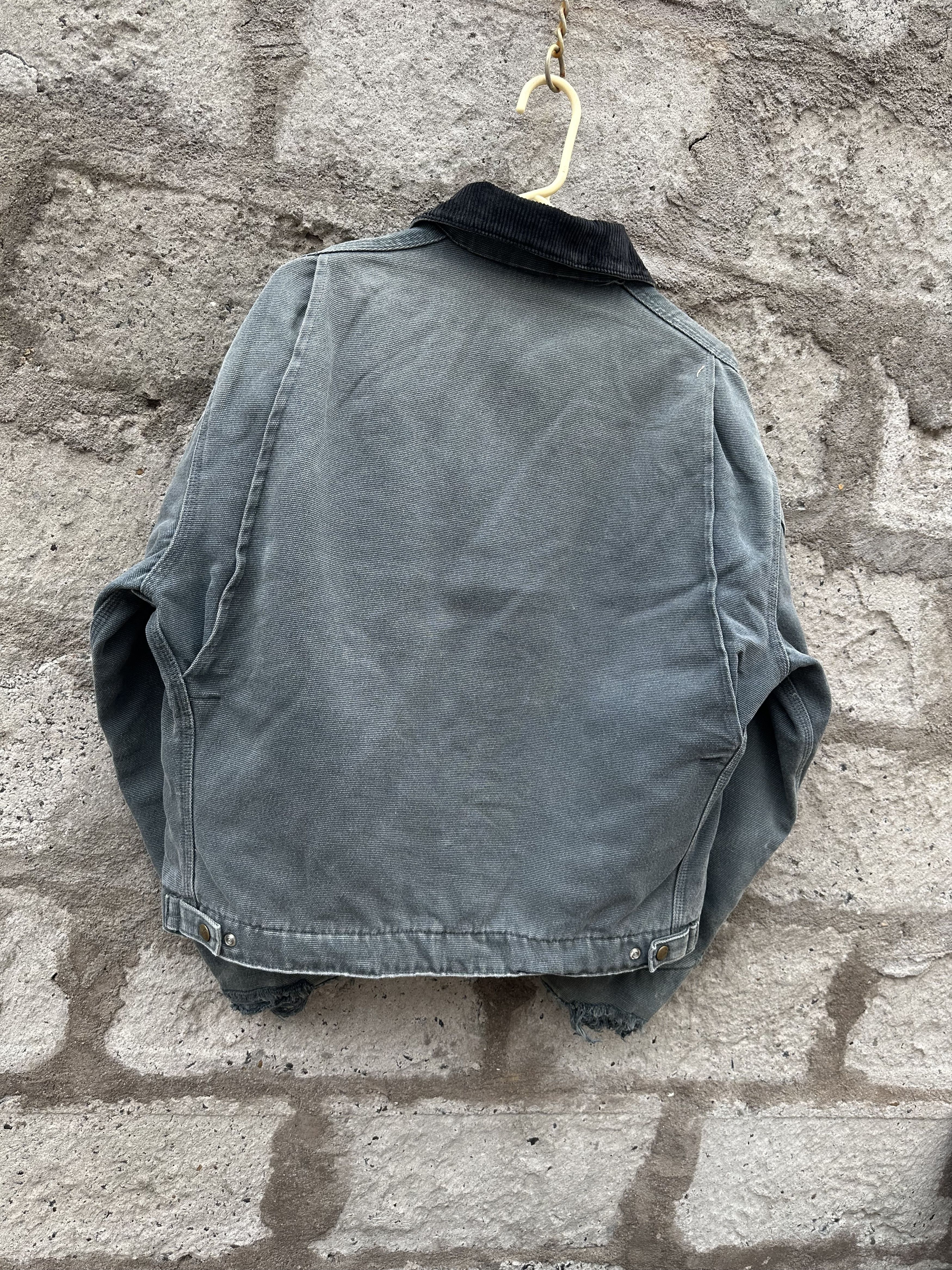 Carhartt 90s Carhartt Detroit Jacket J01 - Faded Gray / Distressed Size US L / EU 52-54 / 3 - 8 Thumbnail