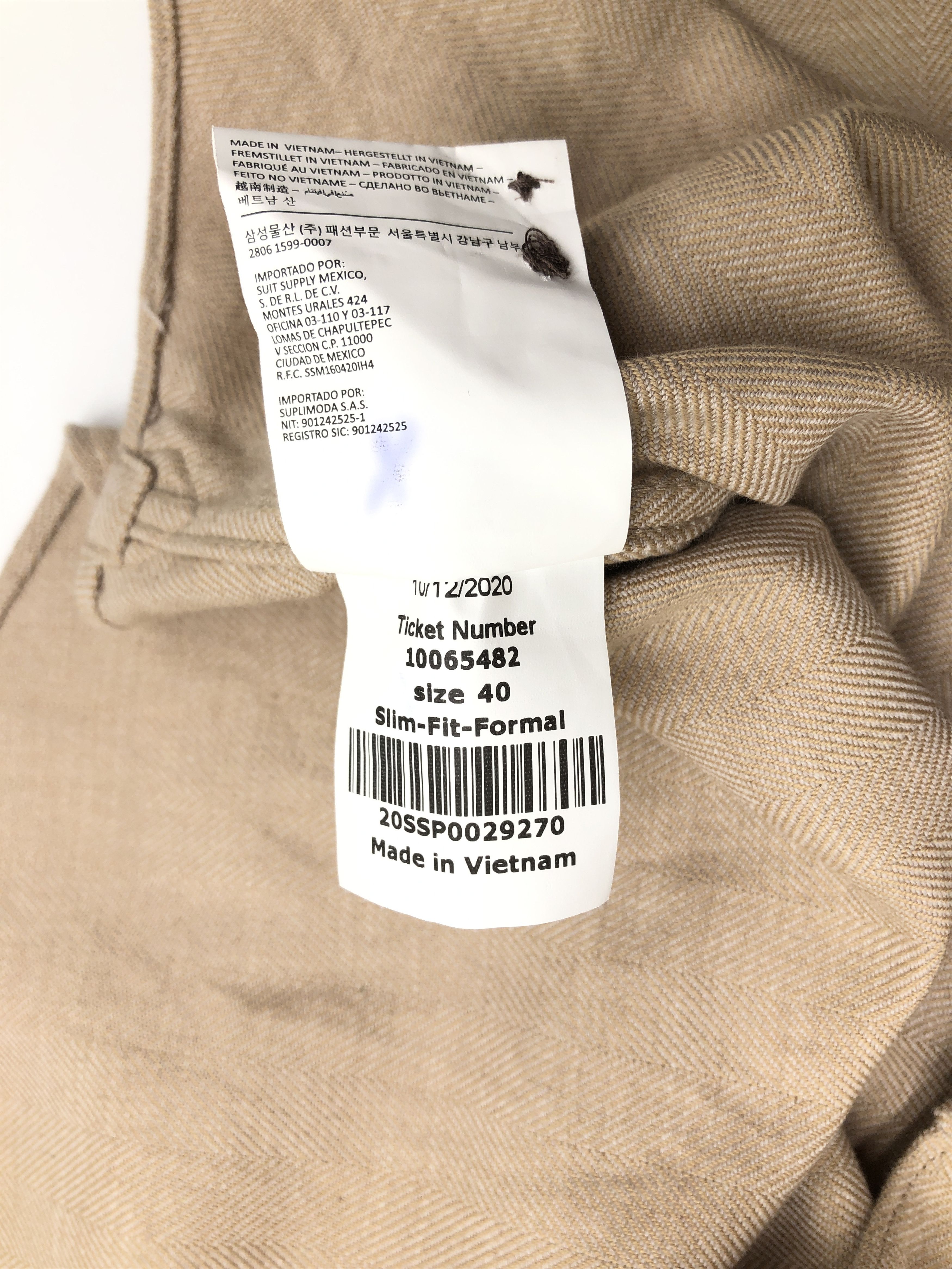 Suitsupply SUITSUPPLY Egyptian Cotton Formal Solid Slim Shirt Size 40 Size US M / EU 48-50 / 2 - 8 Thumbnail