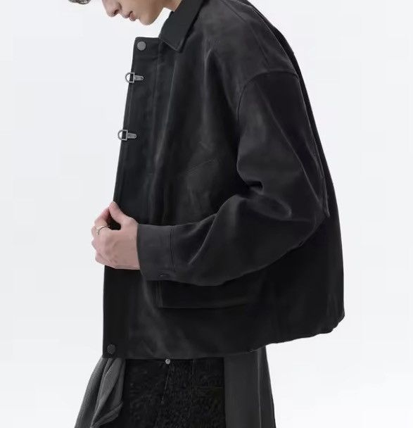 Japanese Brand Toggle Button Collar Pu Leather Jacket Size US L / EU 52-54 / 3 - 4 Thumbnail
