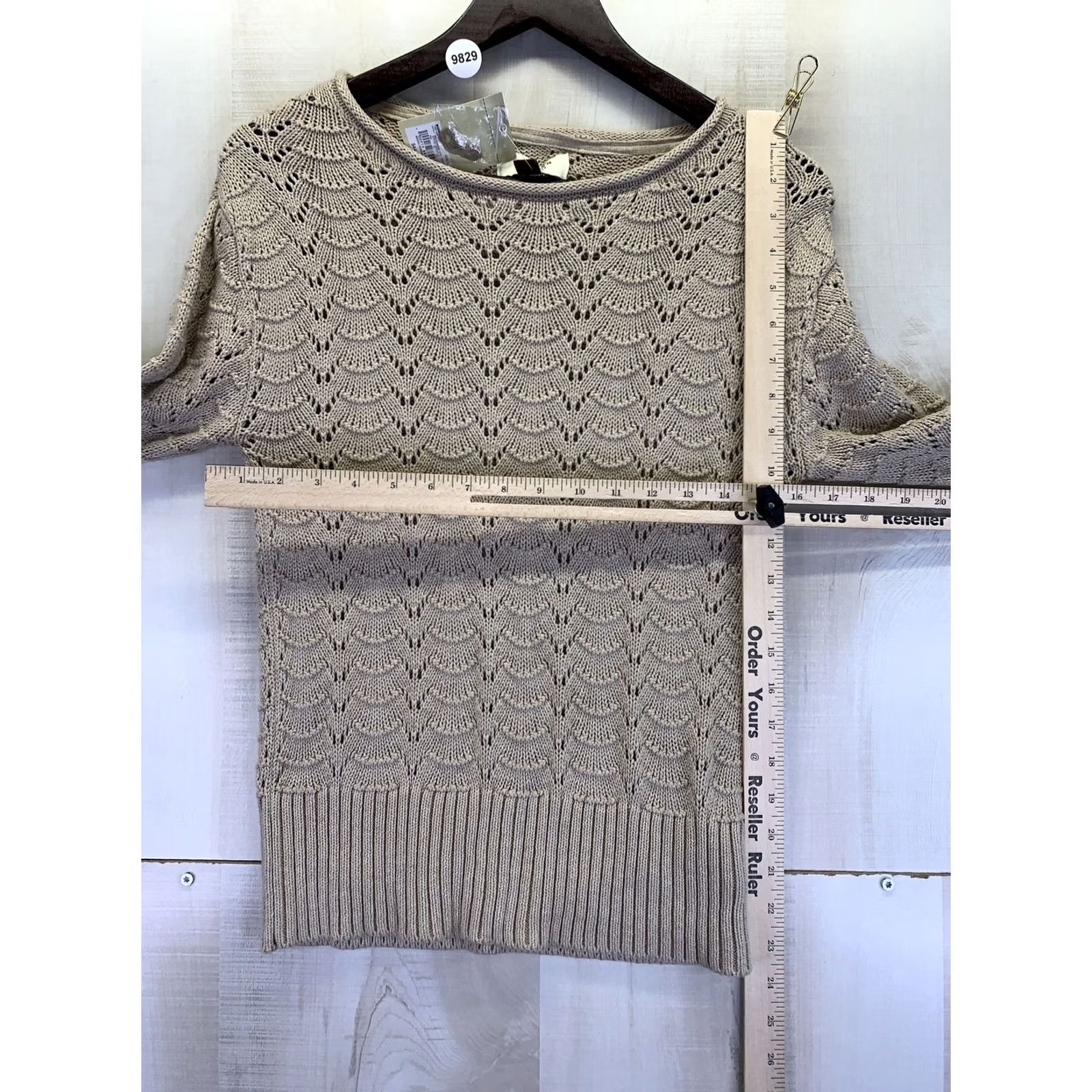 Vintage Sonoma Creame Heather Knit 3/4 Sleeve Sweater Womens Small NWT-9829 Size S / US 4 / IT 40 - 5 Thumbnail