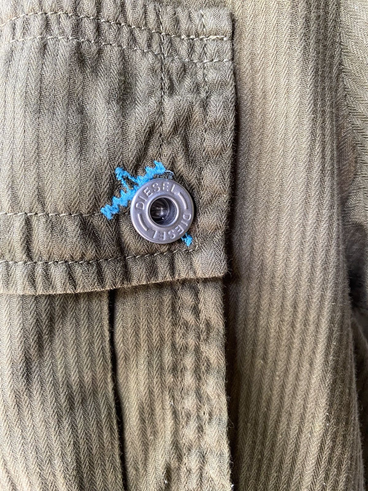 Diesel DIESEL Olive Snap Button Shirt Size M / US 6-8 / IT 42-44 - 25 Thumbnail