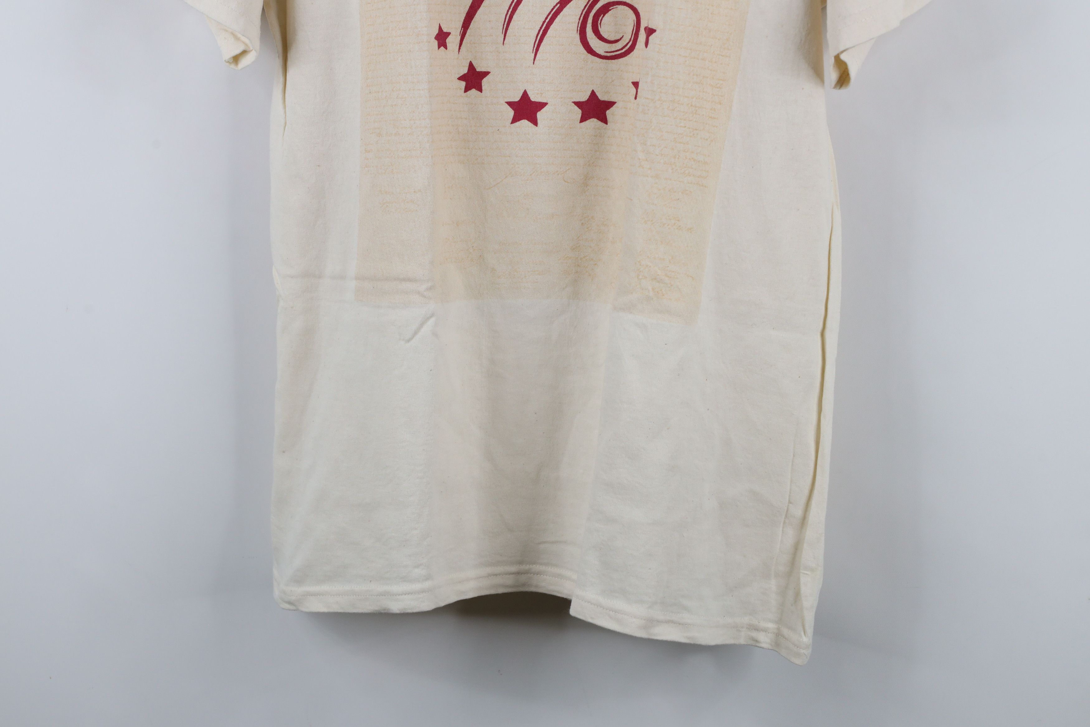 Vintage Vintage 90s 1776 Declaration of Independence T-Shirt Beige Size US M / EU 48-50 / 2 - 3 Thumbnail