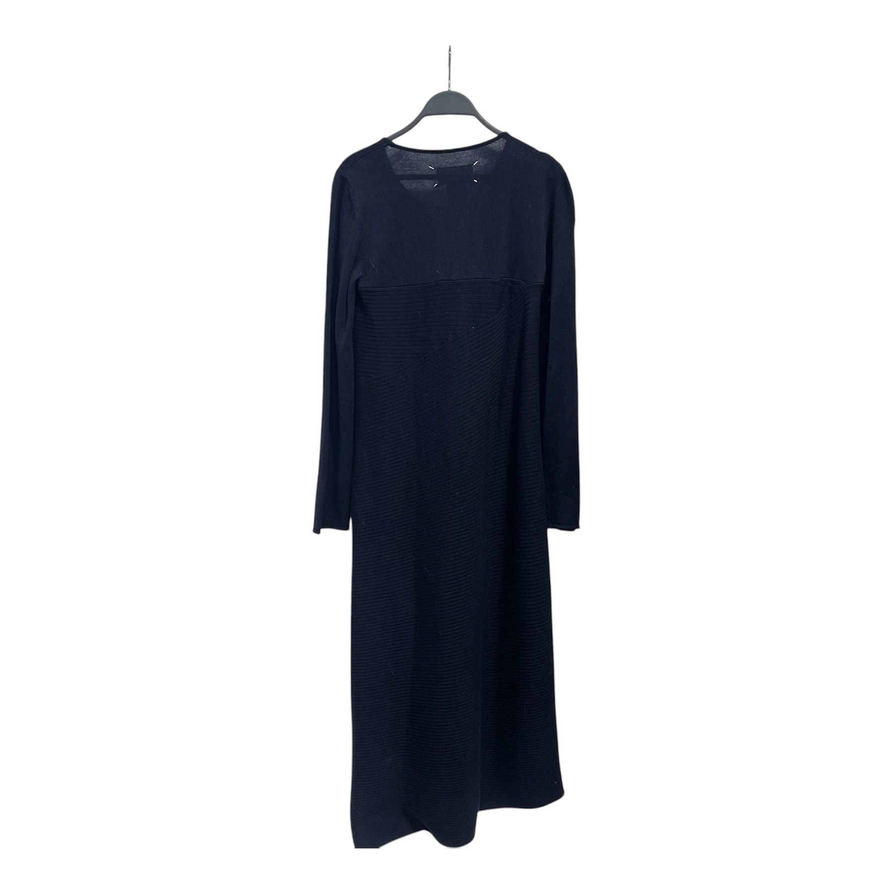 Maison Margiela Archive Patchwork Ribbed Wool Knit Long Sleeve Dress Size S / US 4 / IT 40 - 2 Thumbnail