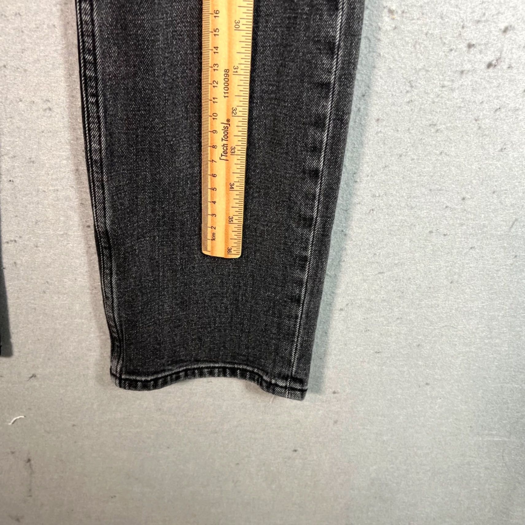 Abercrombie & Fitch VINTAGE Abercrombie & Fitch Jeans Adult 26/2 Black Slim Straight Ultra High Rise Denim 90s Womens Size 26" / US 2 / IT 38 - 6 Thumbnail