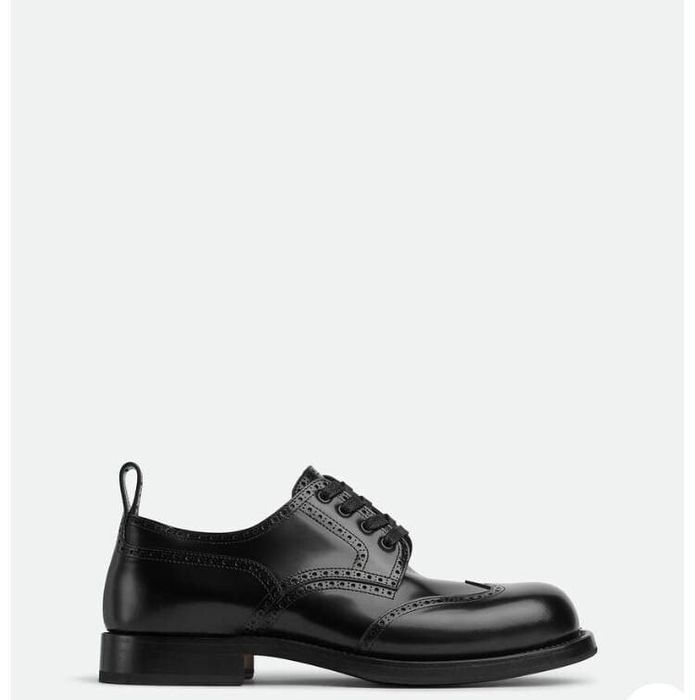 image of Bottega Veneta O1Bcso1Str0324 Wardrobe Lace-Up Shoes In Black, Men's (Size 10)