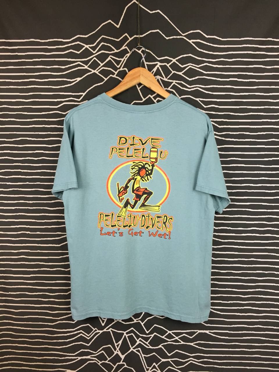 Vintage Vtg Peleliu Divers Let's Get Wet Palau Scuba Diving Tee Size US M / EU 48-50 / 2 - 2 Thumbnail