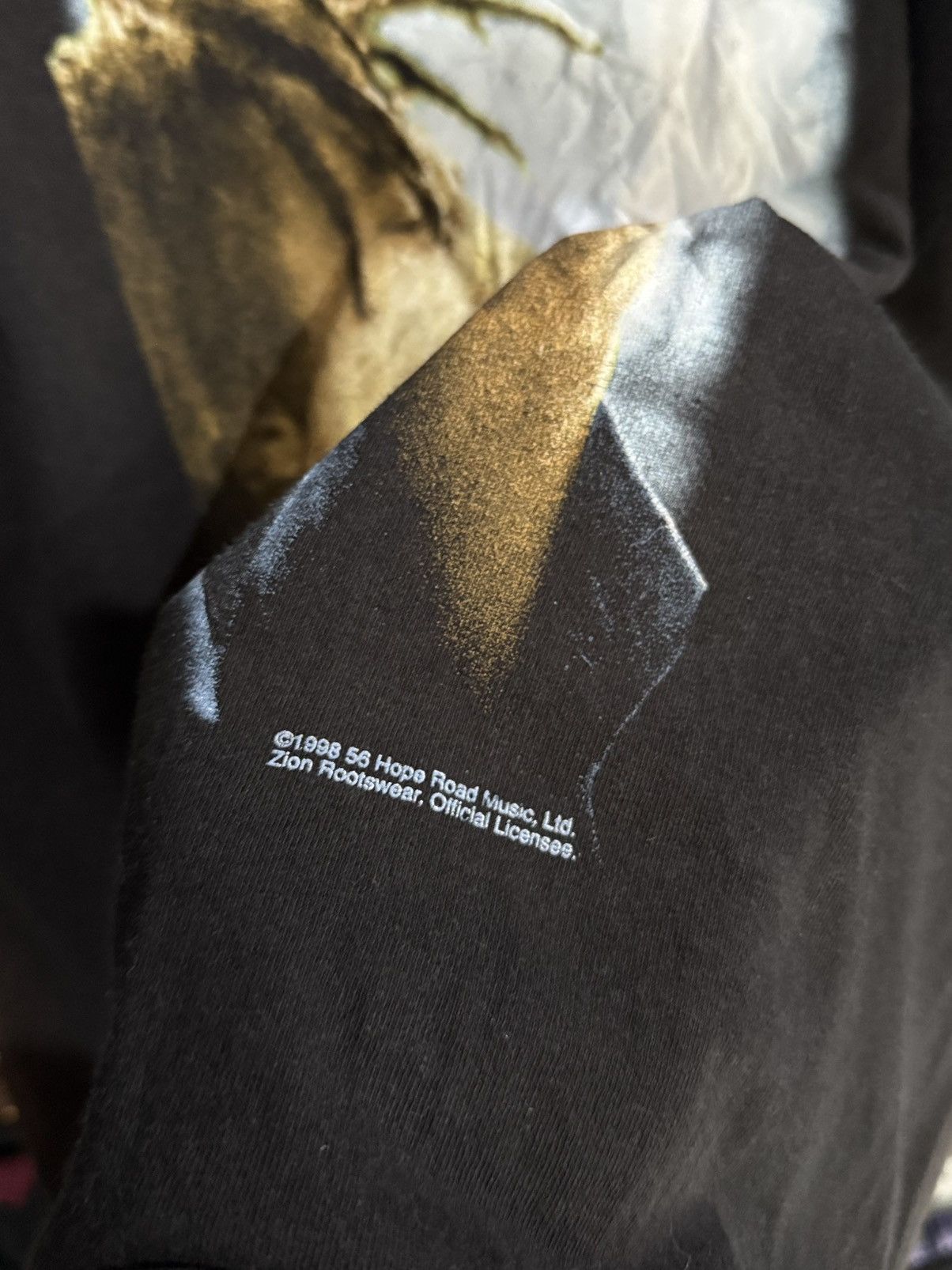 Rap Tees Thrashed Vintage 90s Bob Marley Hope Road Music Sun Faded T Size US L / EU 52-54 / 3 - 4 Thumbnail