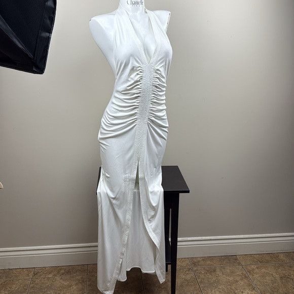 Victoria Beckham Mango x Victoria Beckham - Draped Halter maxi Dress medium Size M / US 6-8 / IT 42-44 - 9 Thumbnail