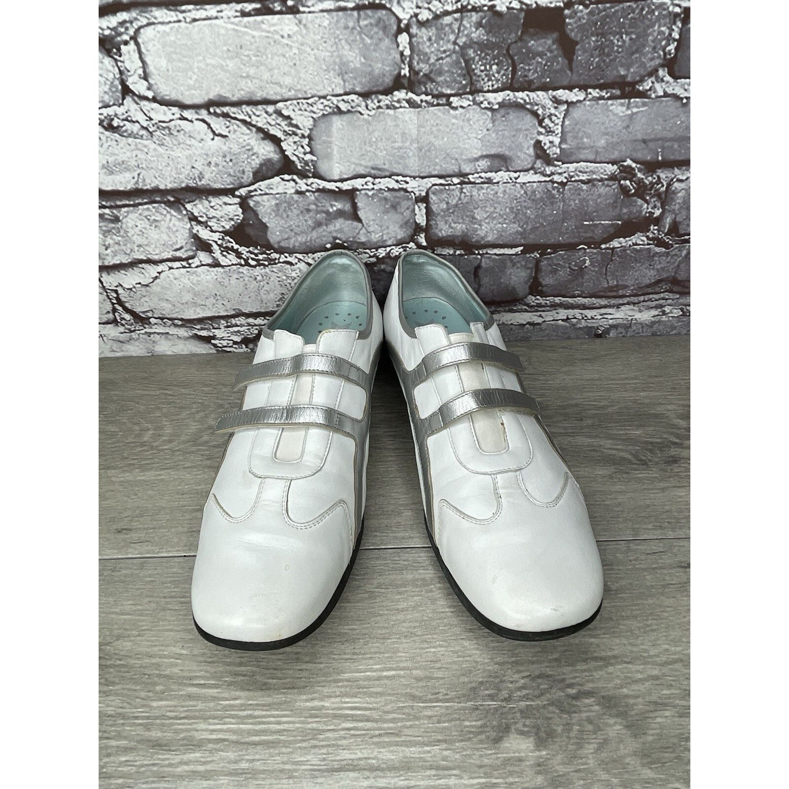 Mephisto Mephisto Cool Air White Leather Strap Driving Loafers Shoes Size US 10 / IT 40 - 20 Thumbnail