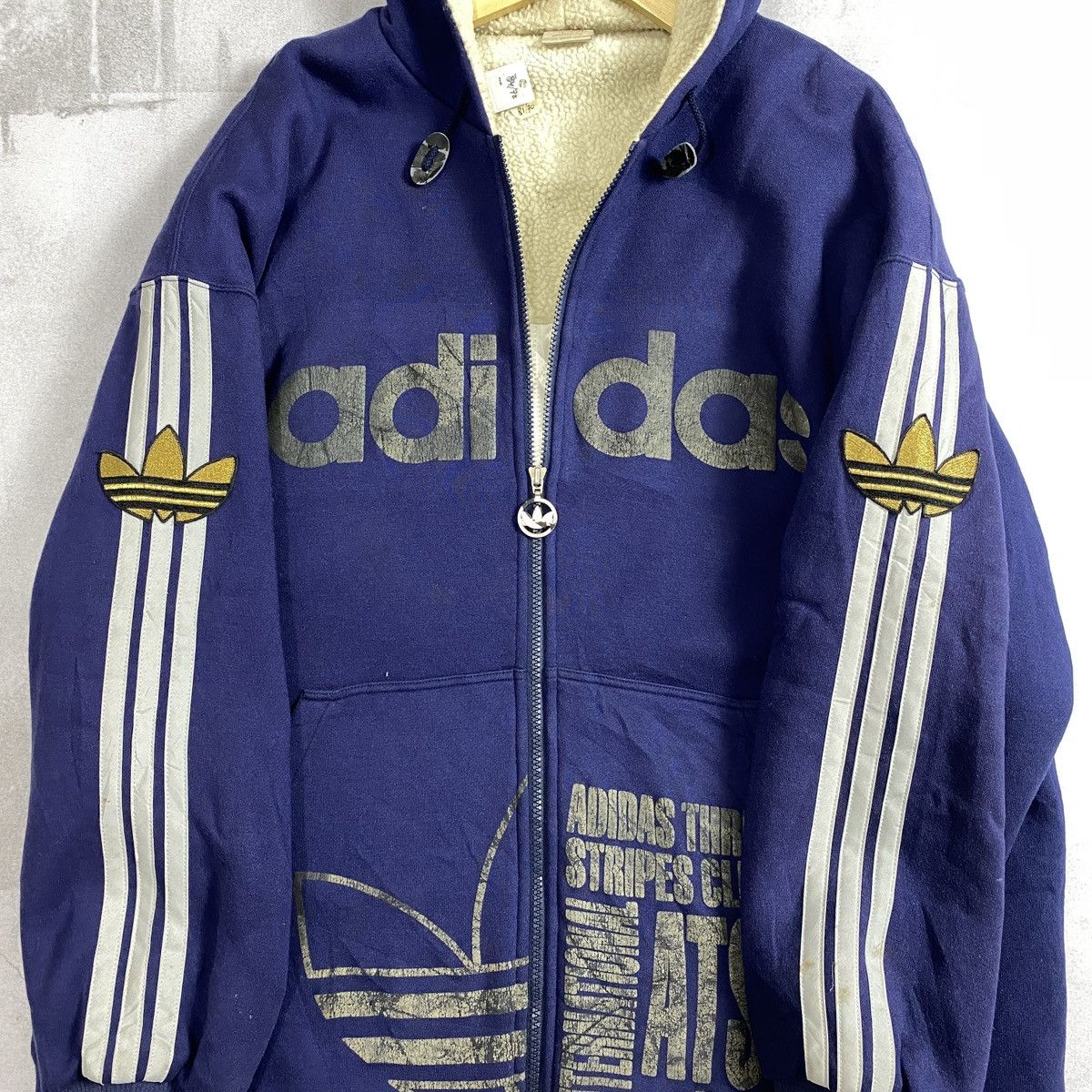 Adidas Vintage 90’s Hiphop Adidas Ziphoodie Size US M / EU 48-50 / 2 - 9 Thumbnail