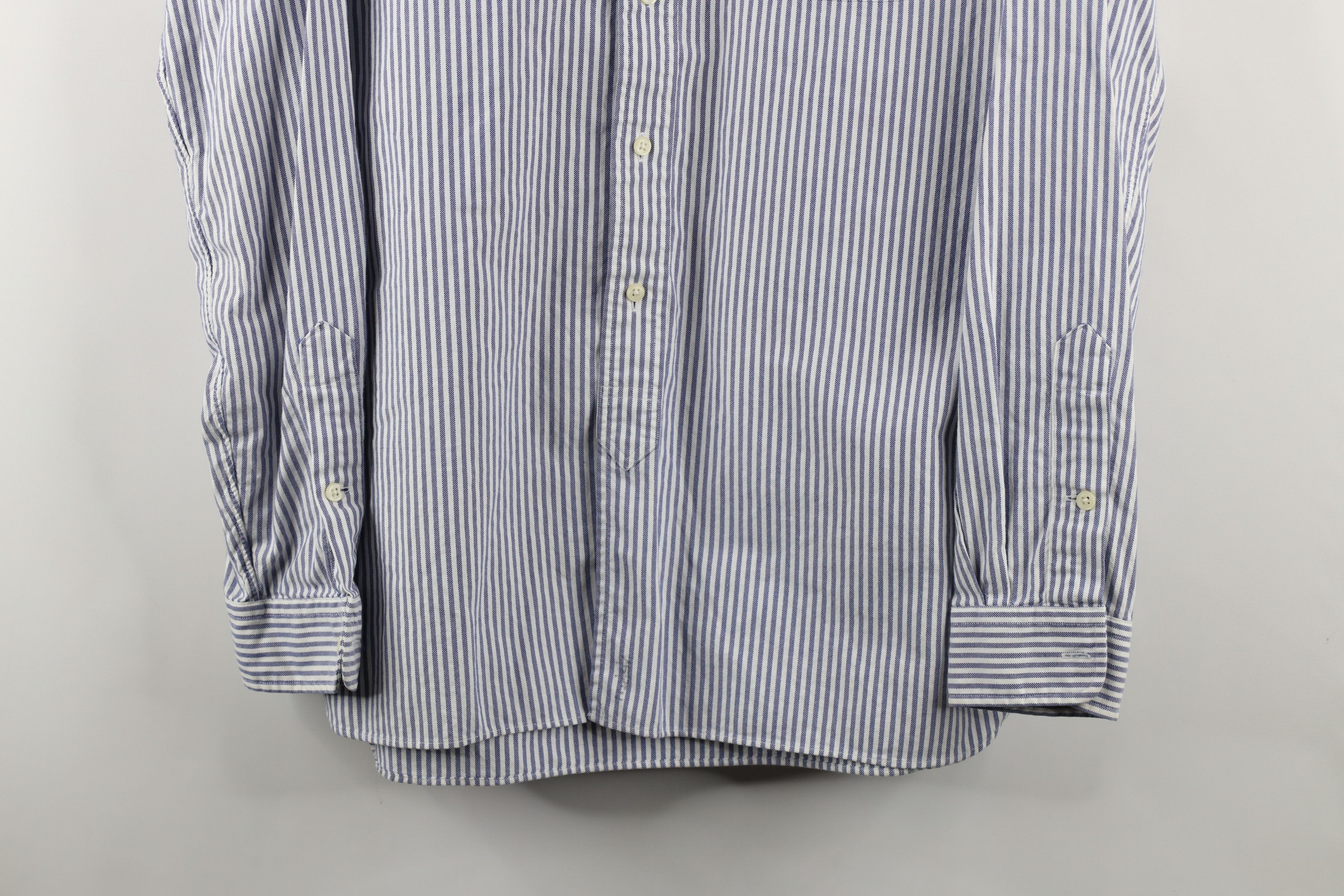 Ralph Lauren × Vintage Vintage 90s Ralph Lauren Striped Athletic Club Button Shirt Size US L / EU 52-54 / 3 - 3 Thumbnail