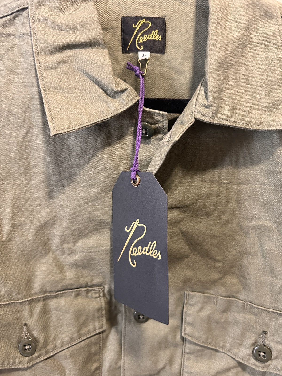 Needles Needles Nepenthese Fatigue Work Shirt Olive Large Size US L / EU 52-54 / 3 - 5 Thumbnail