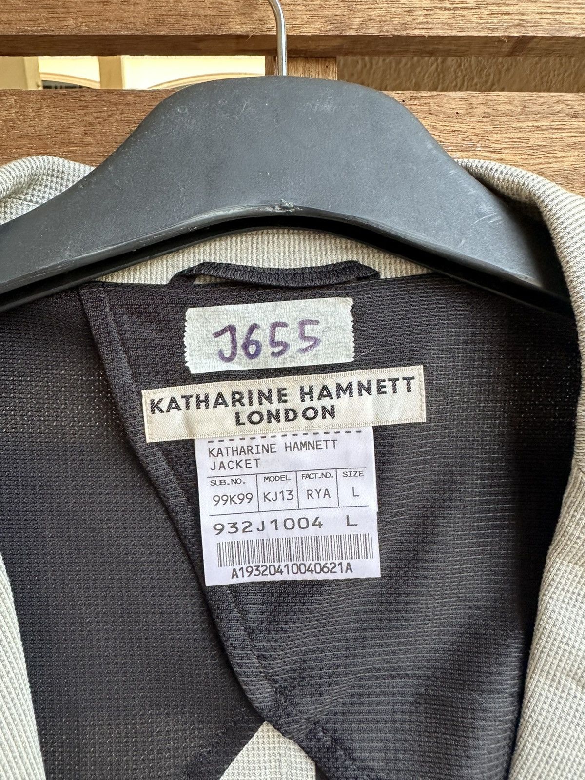 Katharine Hamnett London Archival KATHARINE HAMNETT LONDON Knit Blazer Jacket Size US L / EU 52-54 / 3 - 3 Thumbnail
