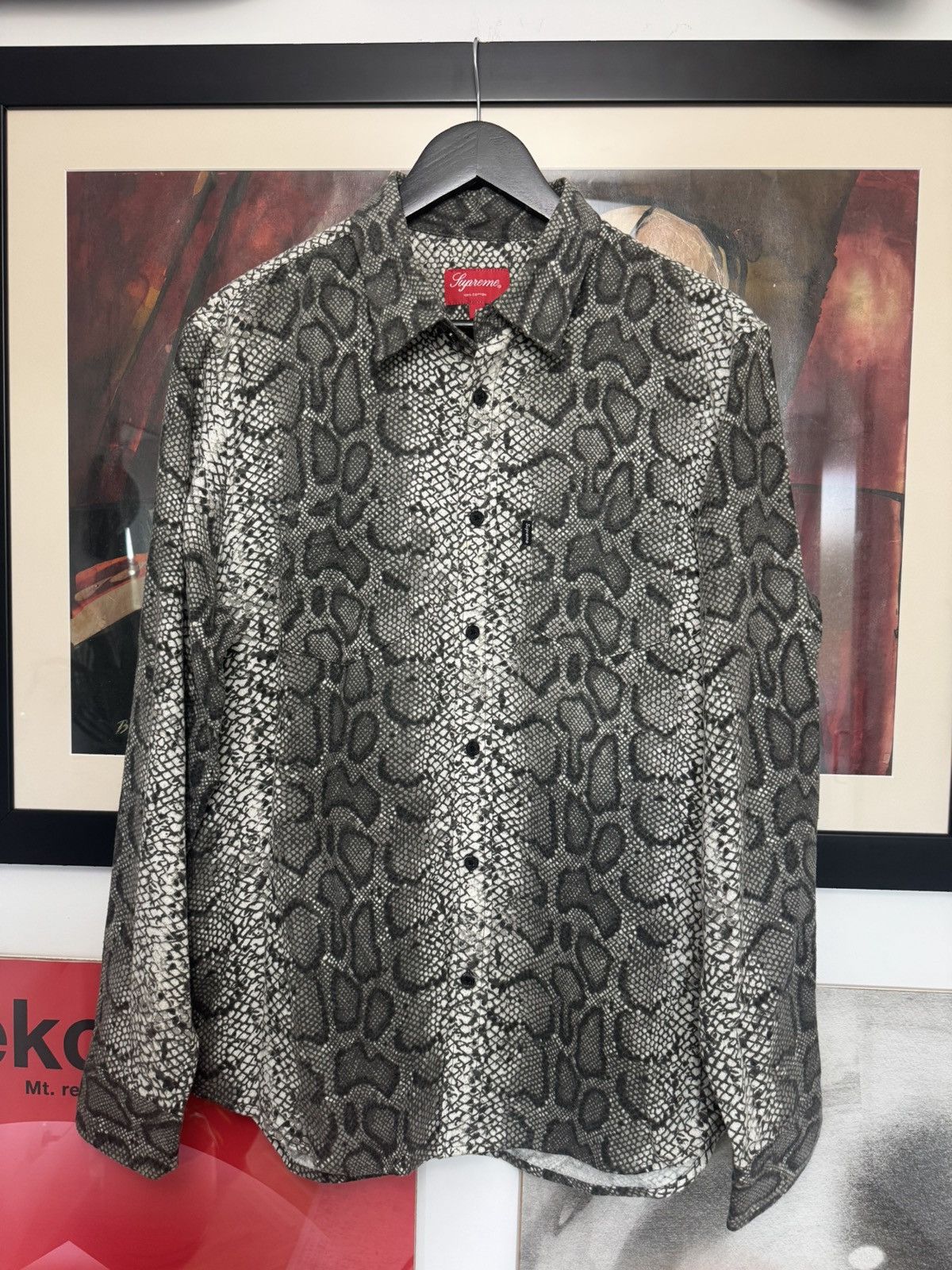 Supreme Supreme Snakeskin L/S Button Up Shirt Playboi Carti Rare Size US M / EU 48-50 / 2 - 1 Thumbnail