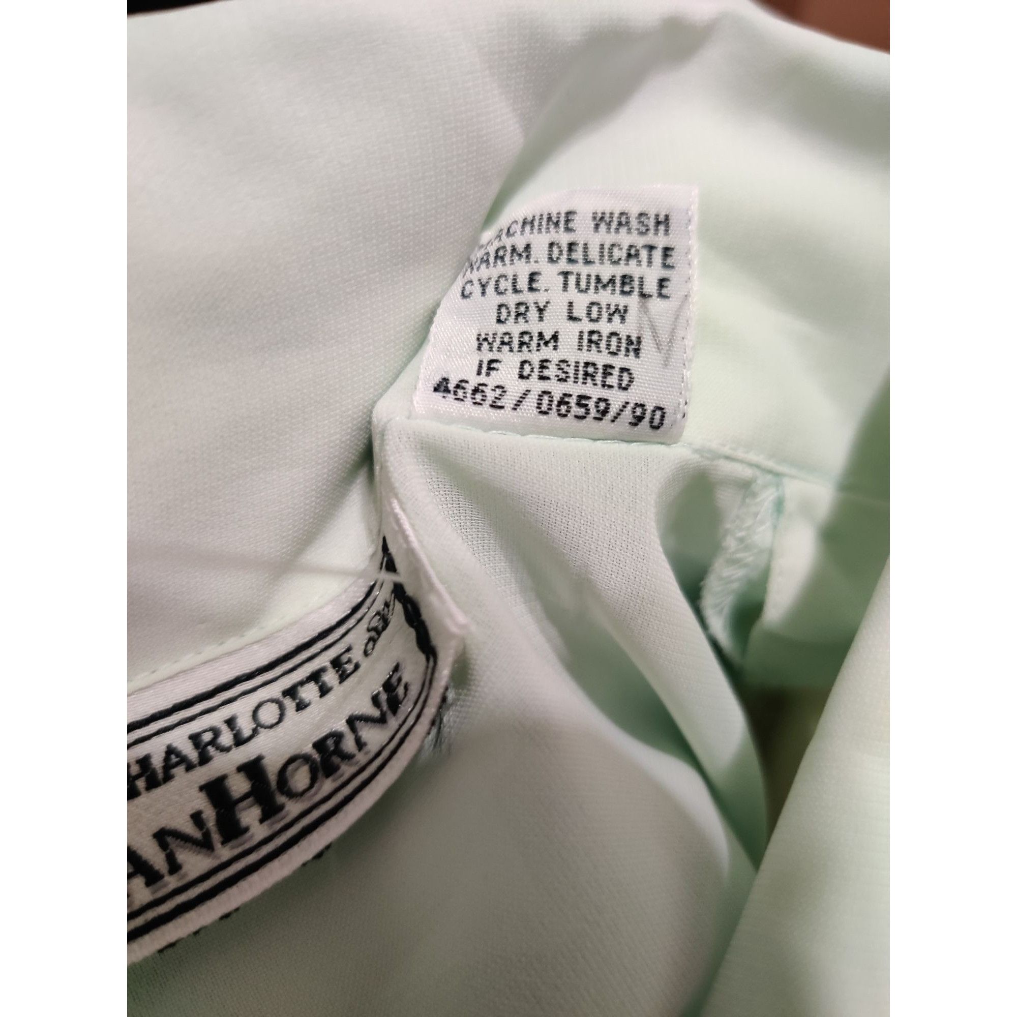 Vintage Vintage Plus Size 18 Mint Green Blouse Double Breasted Butto Size XXL / US 16-18 / IT 52-54 - 6 Thumbnail
