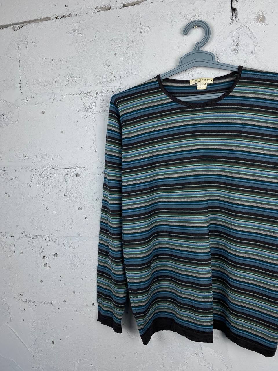 John Smedley John Smadley New Zealand Merino Wool Knit Striped Sweater Size US M / EU 48-50 / 2 - 1 Thumbnail
