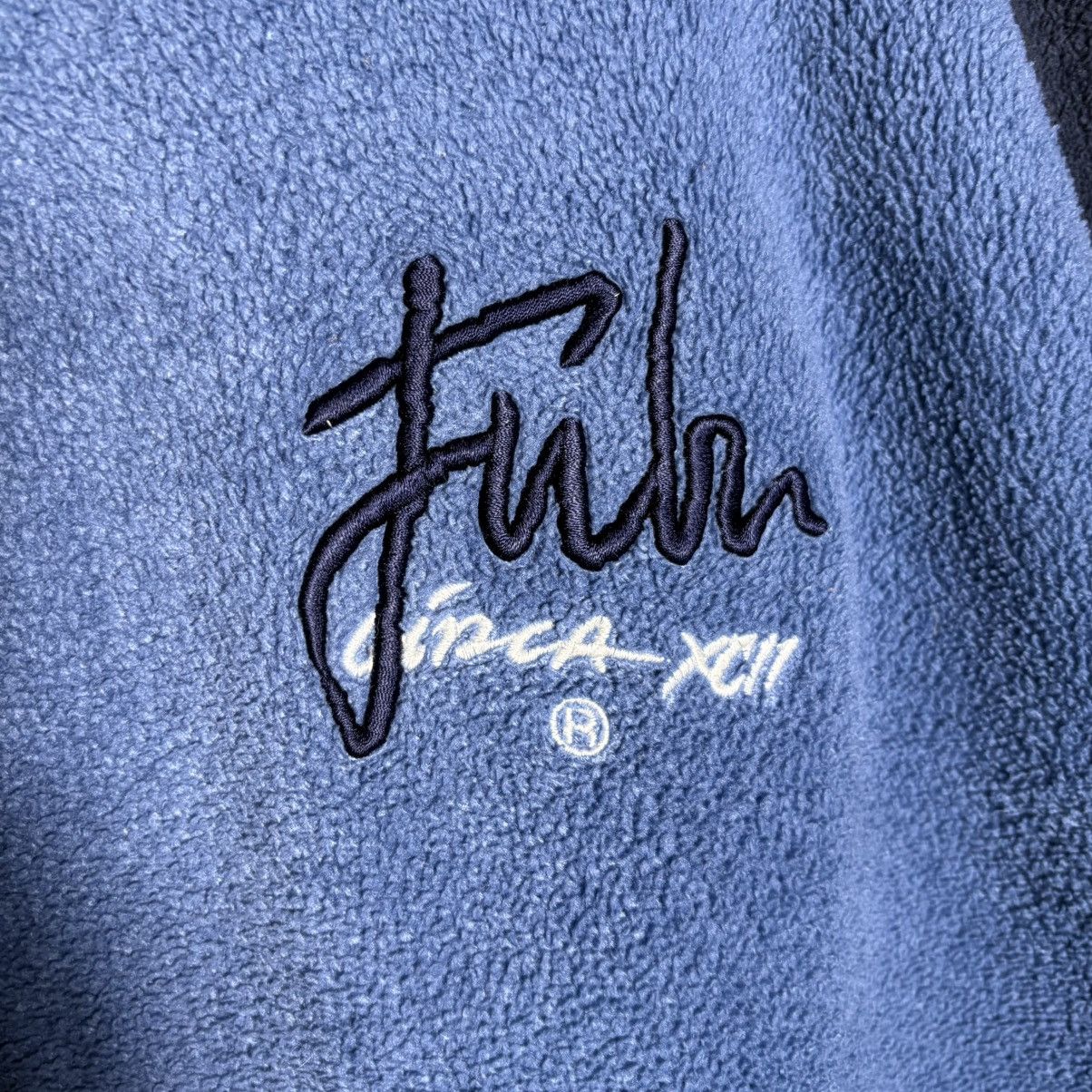 Fubu × Vintage Vintage 90s Fubu Jeans Logo Fleece Hoodie Size US XL / EU 56 / 4 - 4 Thumbnail