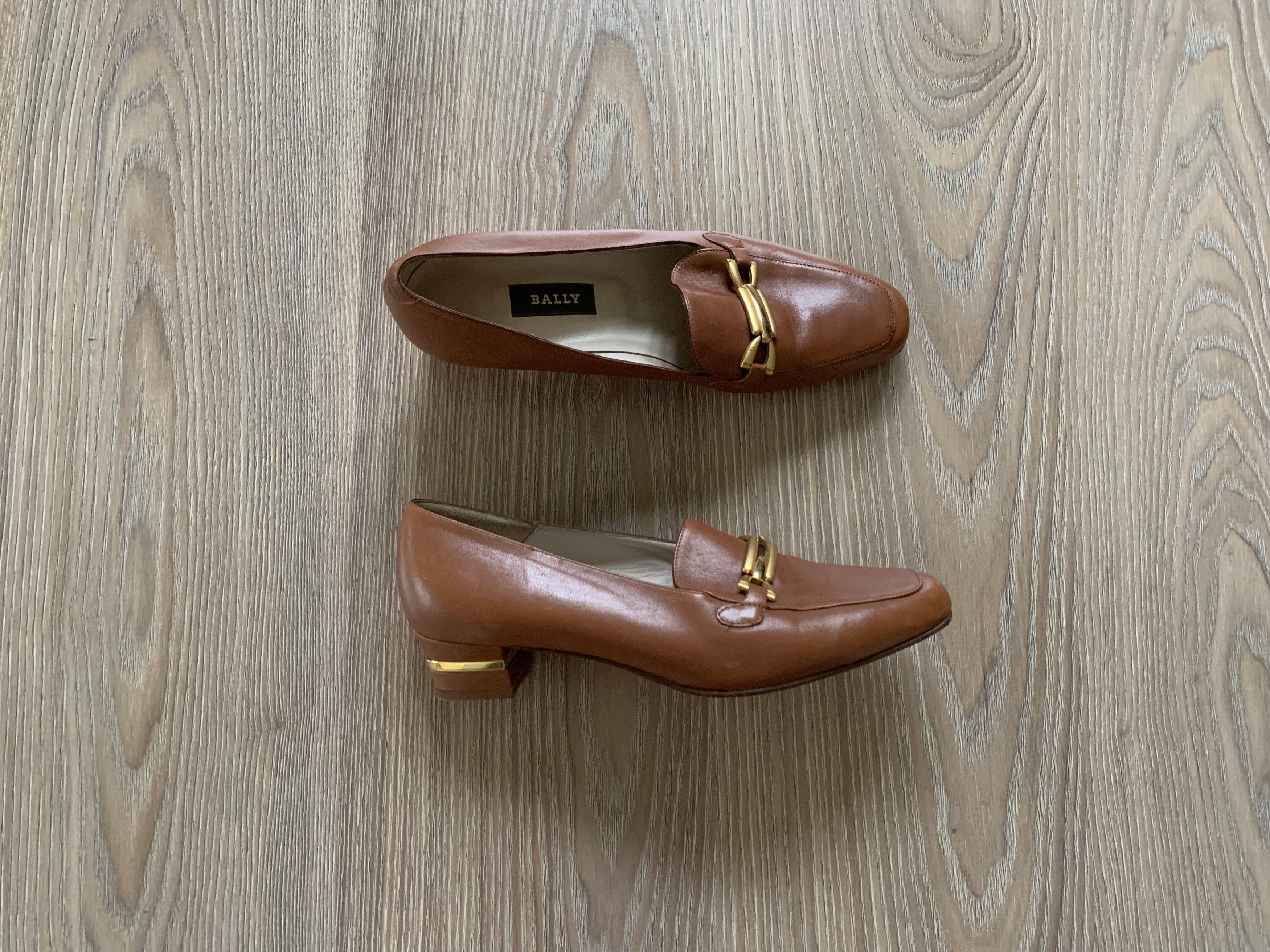 Bally × Vintage Vintage Bally Brown Block Heel Pumps Size US 9 / IT 39 - 1 Thumbnail