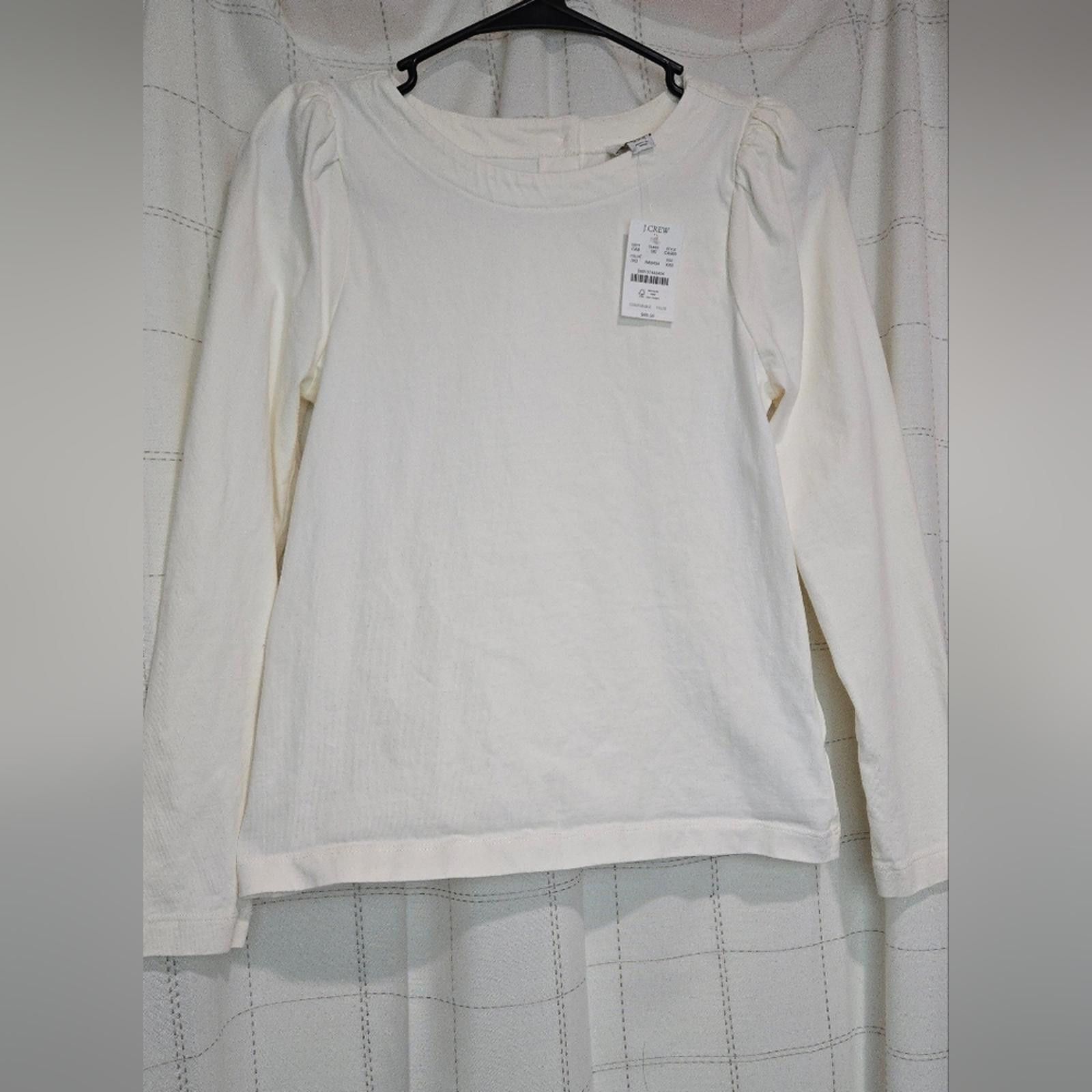 J.Crew J Crew Puff-sleeve button-back top Size XXS / US 00 / IT 34 - 2 Thumbnail