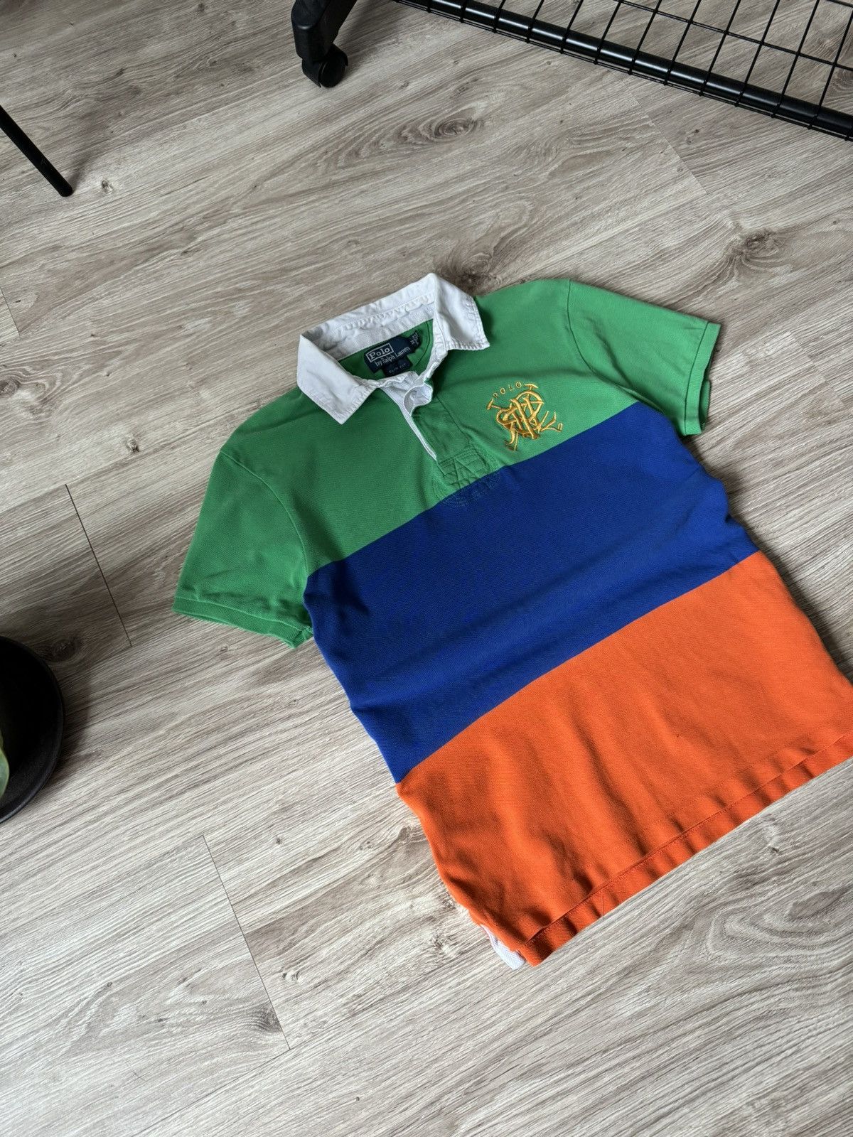 Polo Ralph Lauren × Ralph Lauren × Vintage Vintage Polo Ralph Lauren Striped Polo T Shirt Size US M / EU 48-50 / 2 - 2 Thumbnail