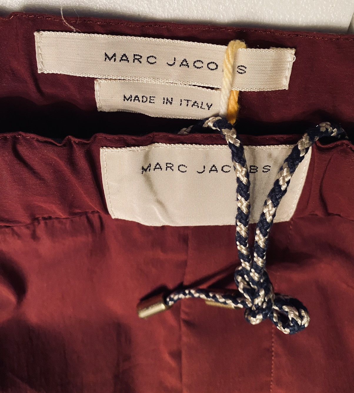 Marc Jacobs Marc Jacobs 🇮🇹 Dark Red Electric Logo Board Shorts 50 NEW Size US 34 / EU 50 - 12 Thumbnail