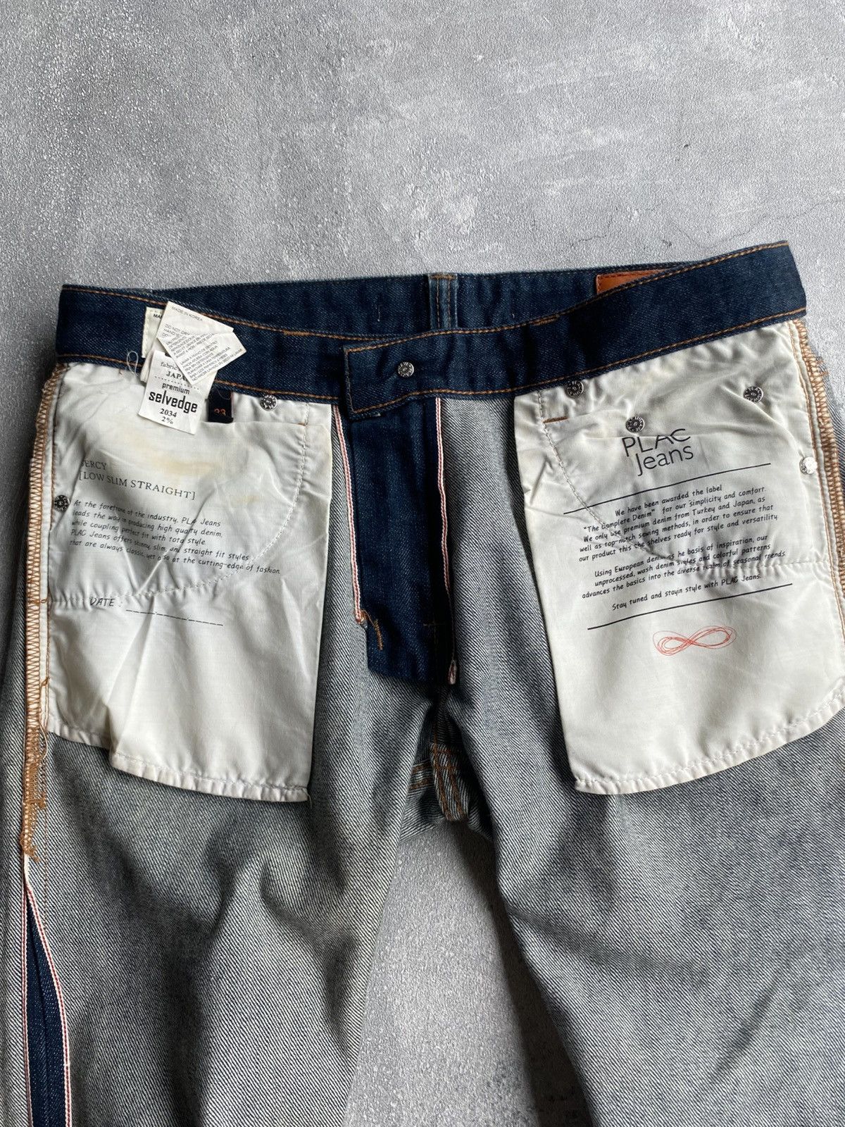 PLAC PLAC by PLACID WAVE Selvedge Denim Size US 33 - 8 Thumbnail